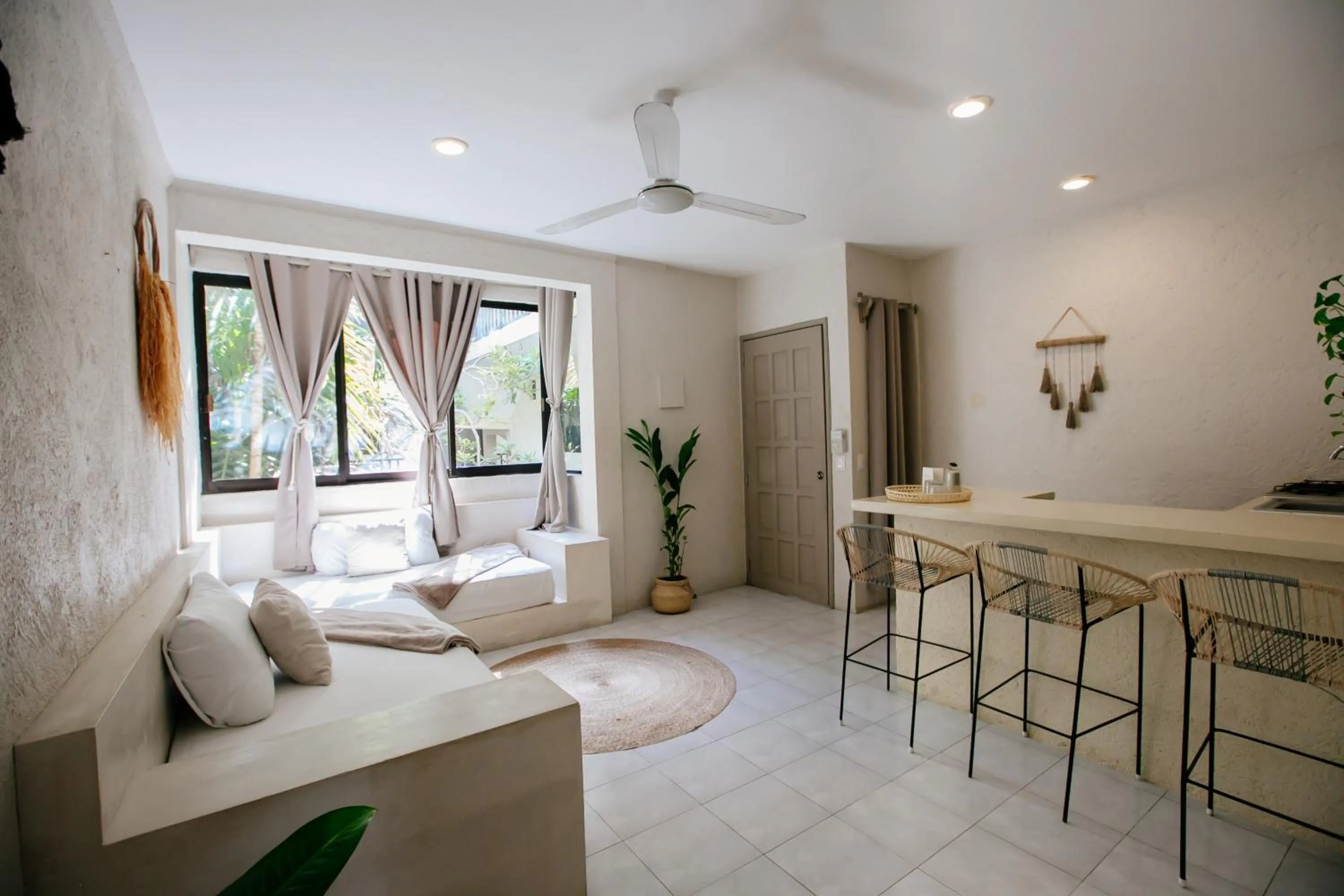 Living room in Hotel Noah Tulum