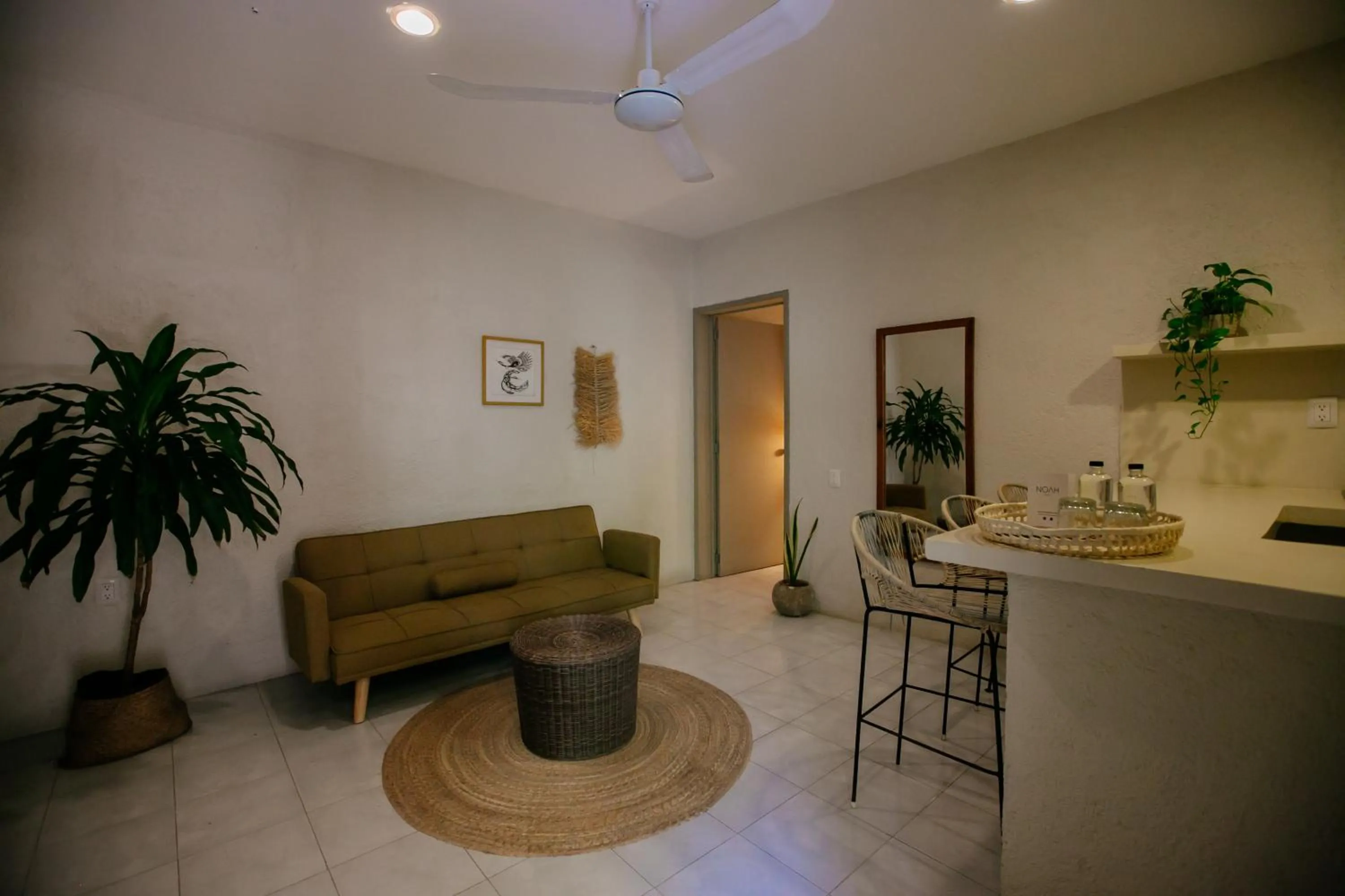 Living room in Hotel Noah Tulum