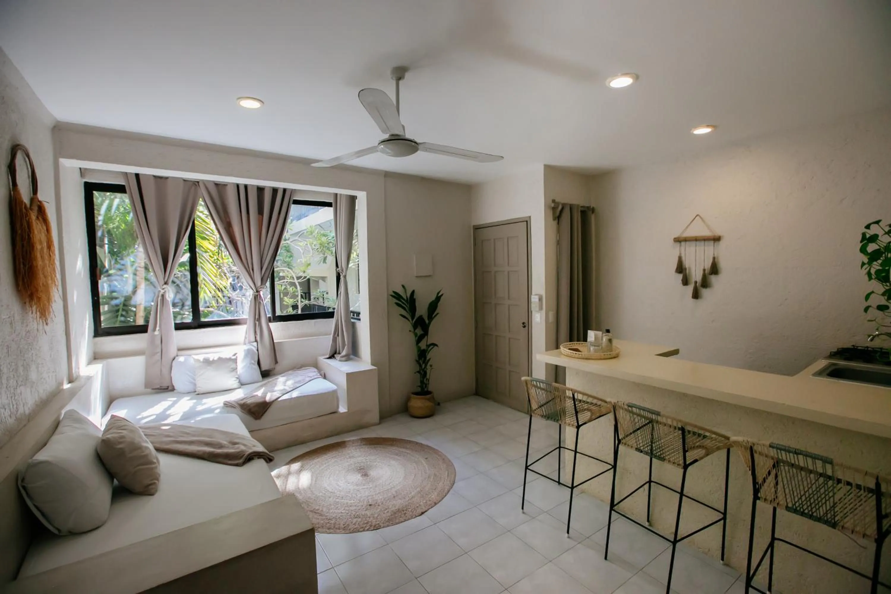 Living room in Hotel Noah Tulum