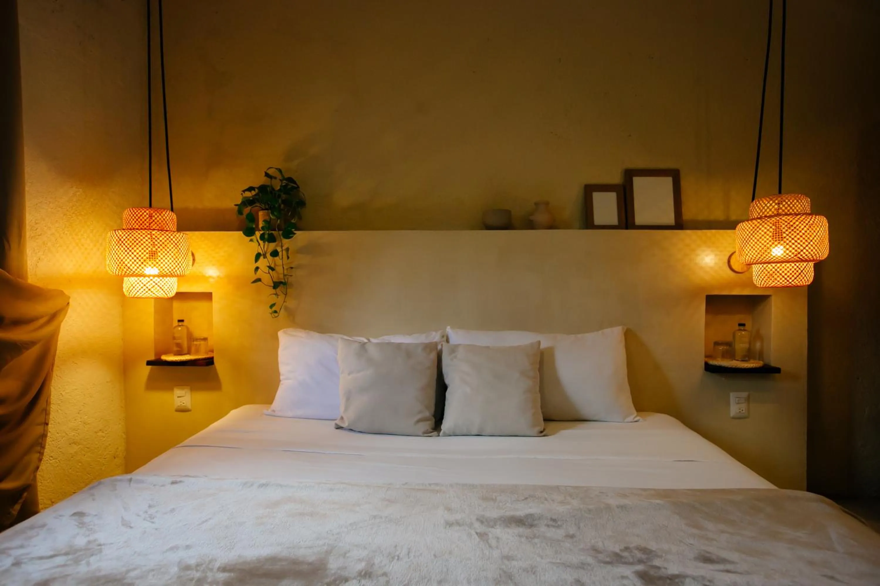 Bedroom, Bed in Hotel Noah Tulum