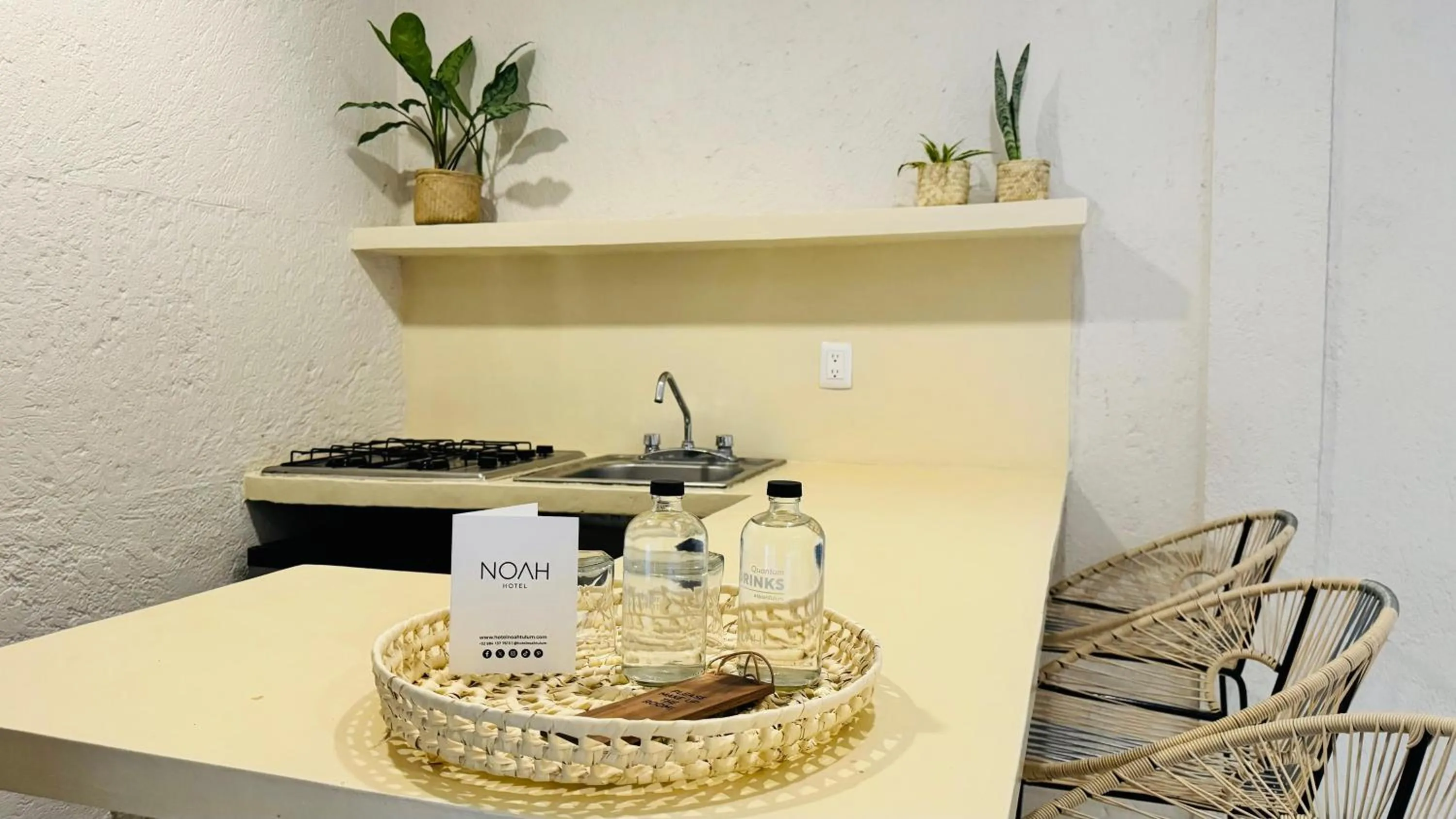 Kitchen or kitchenette in Hotel Noah Tulum