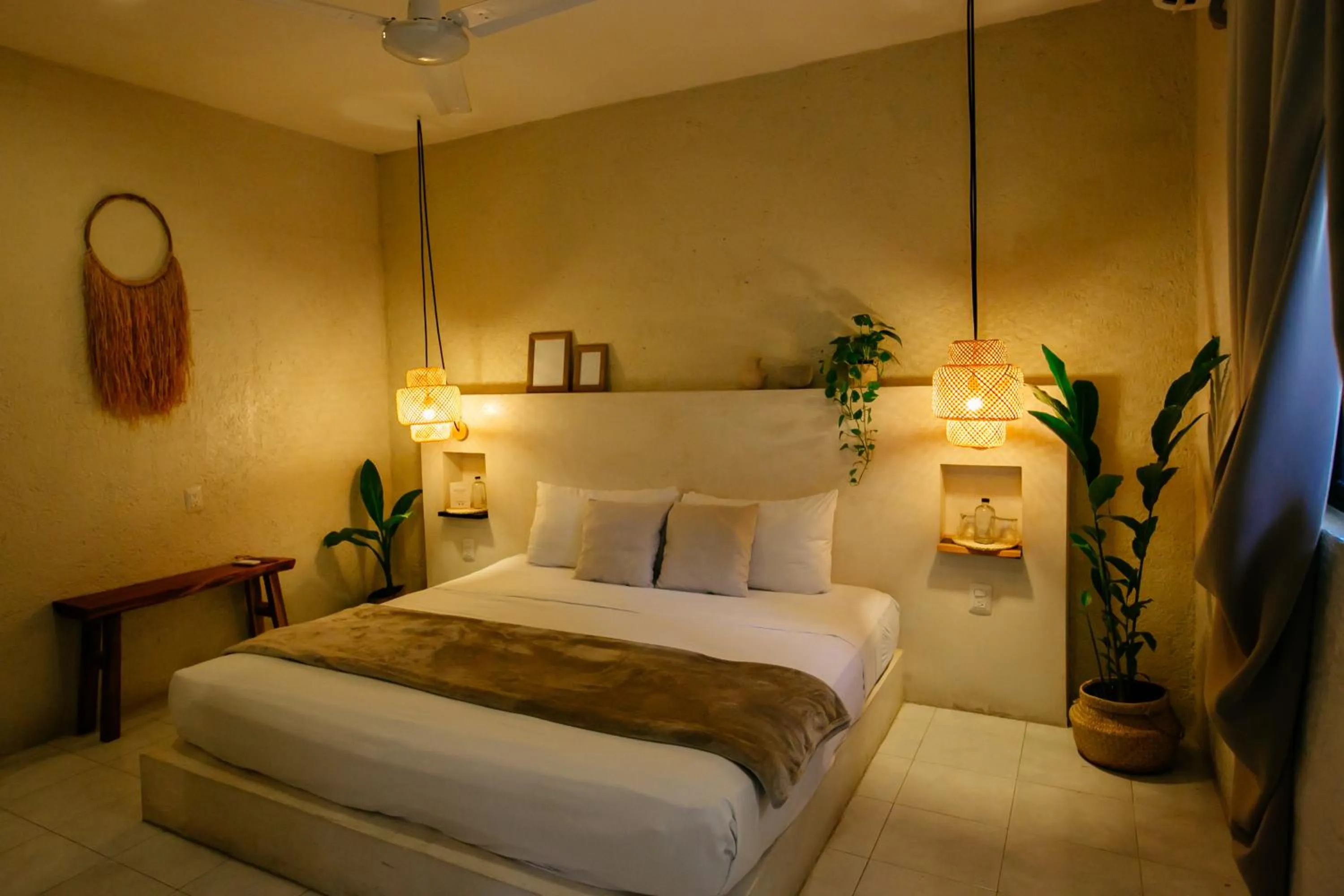 Bedroom, Bed in Hotel Noah Tulum