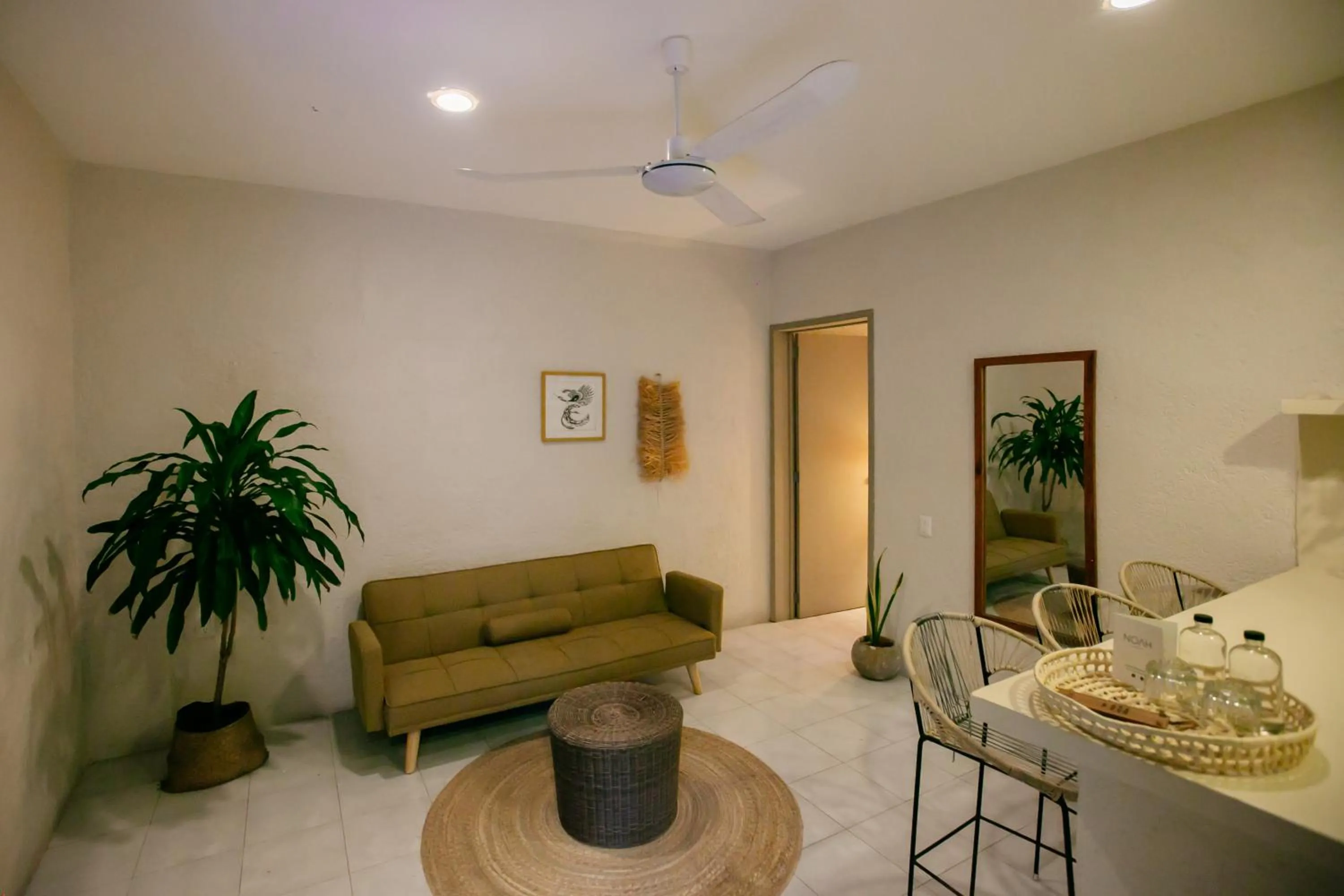 Living room in Hotel Noah Tulum
