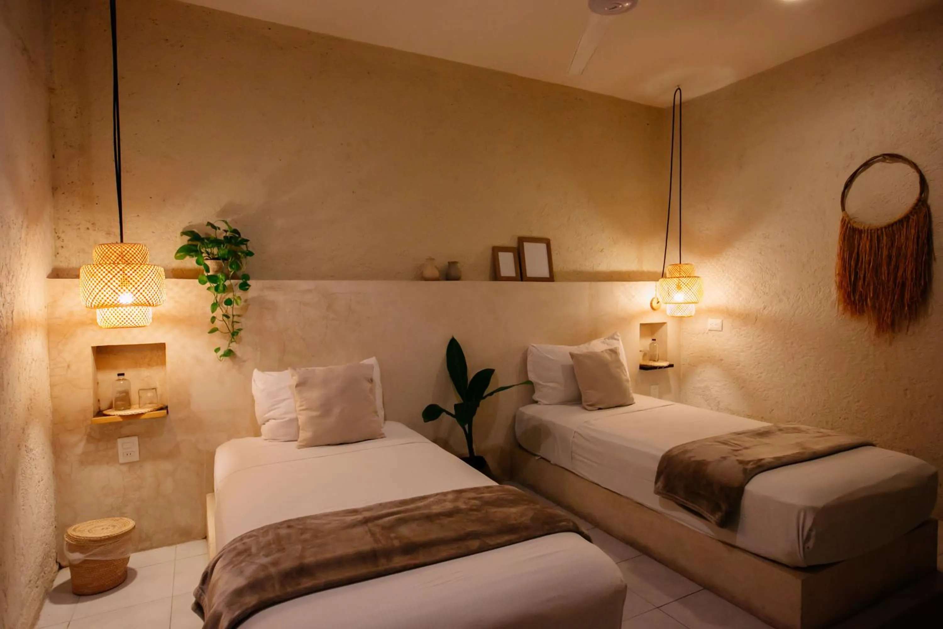 Bedroom, Bed in Hotel Noah Tulum