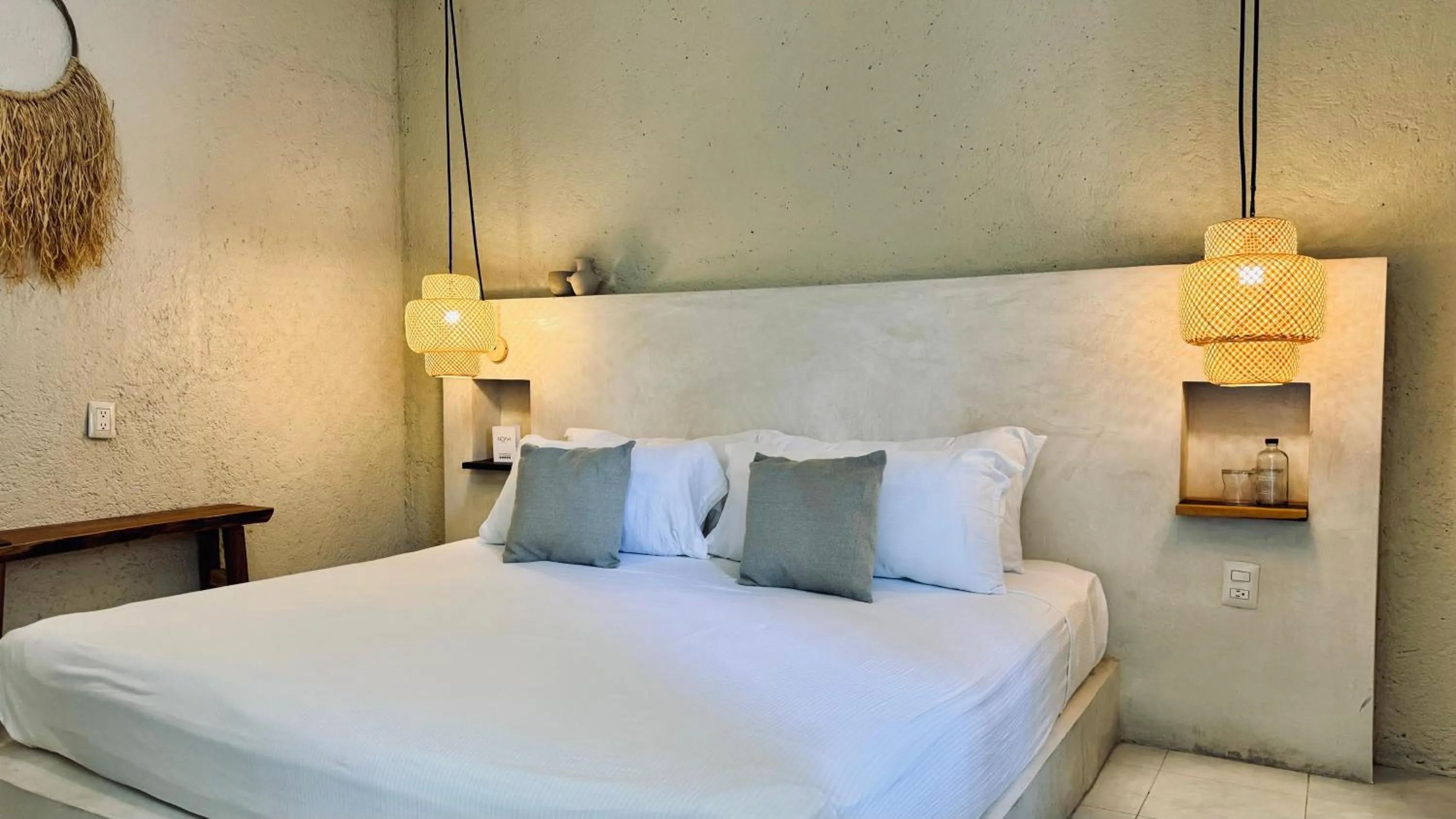 Bedroom, Bed in Hotel Noah Tulum