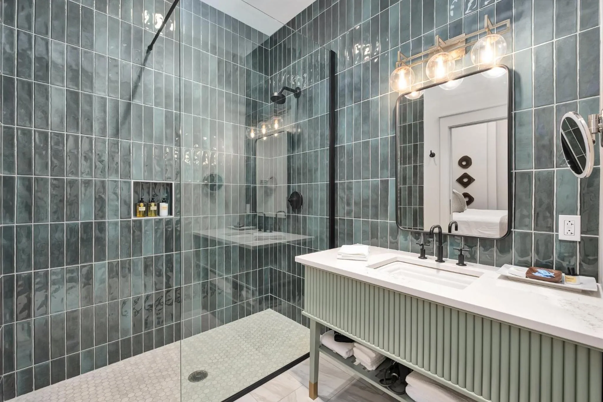 Shower in The Flying Fifty Hotel, a Luxury Boutique Hotel