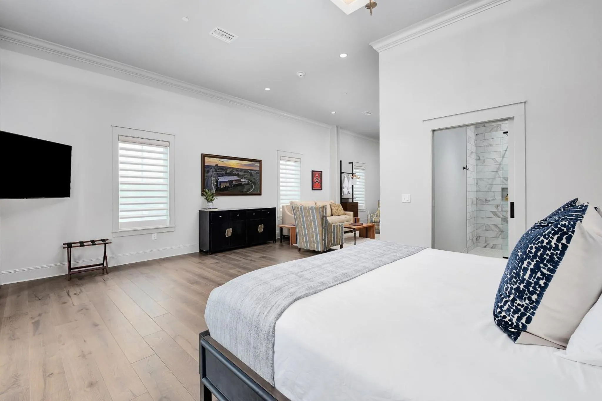 Bed in The Flying Fifty Hotel, a Luxury Boutique Hotel