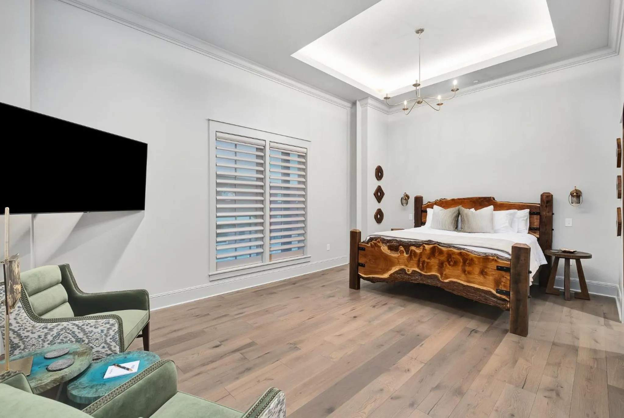 Bed in The Flying Fifty Hotel, a Luxury Boutique Hotel