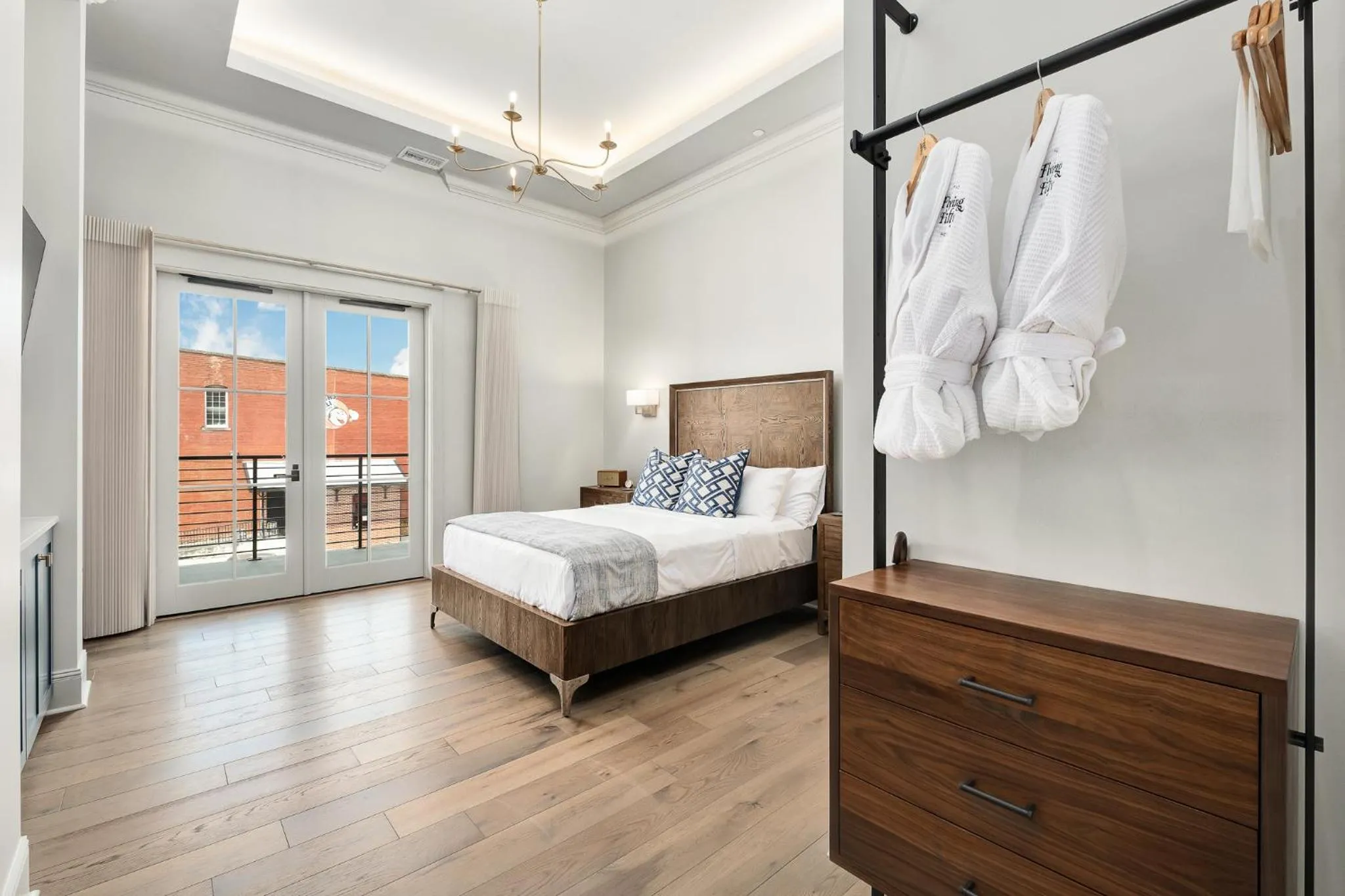 Bed in The Flying Fifty Hotel, a Luxury Boutique Hotel