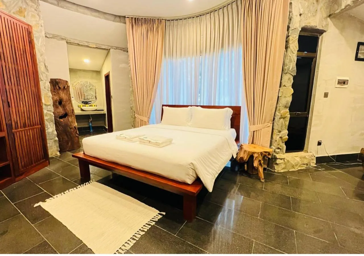 Bed in Phum Domnak Domrey Resort
