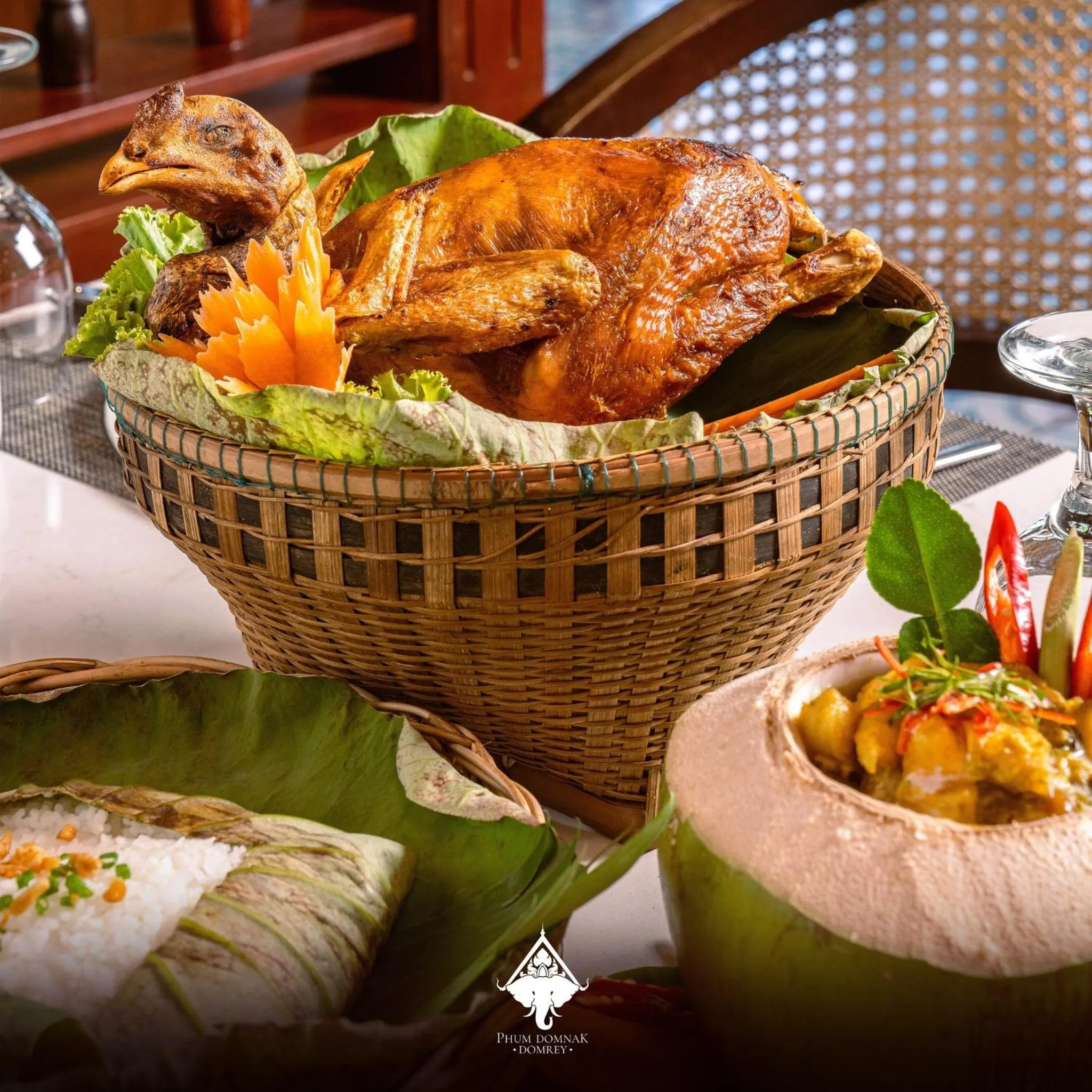 Dinner in Phum Domnak Domrey Resort