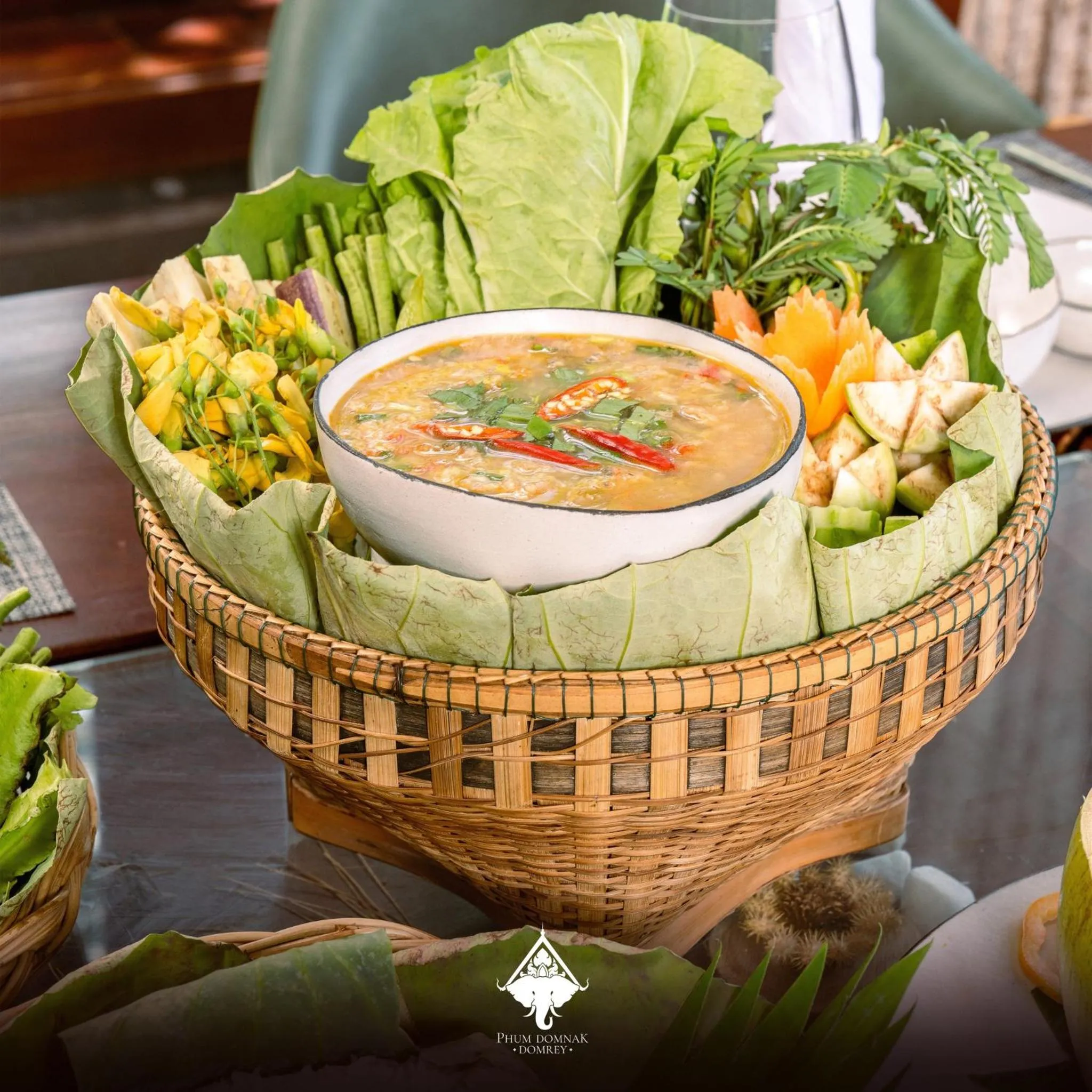 Dinner in Phum Domnak Domrey Resort