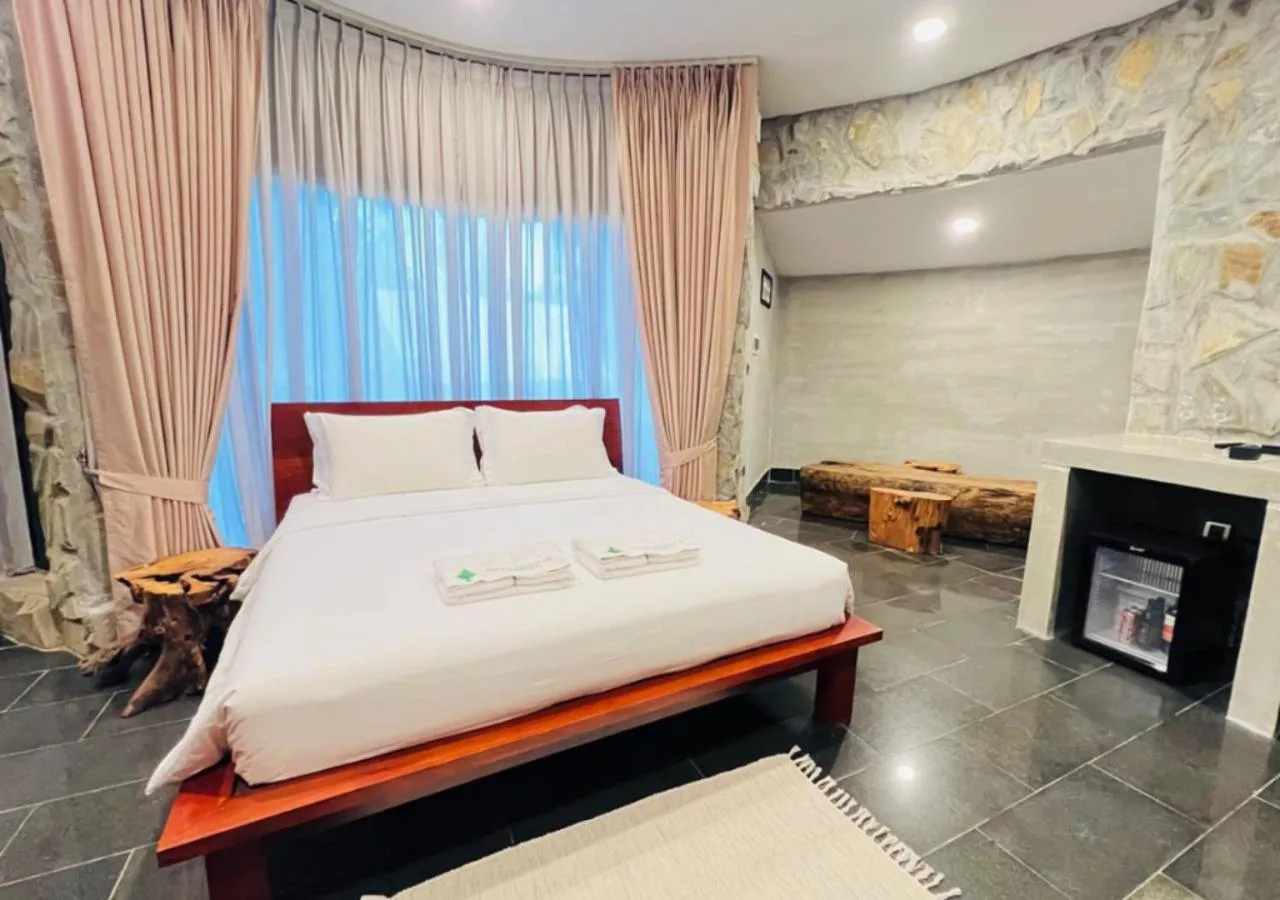 Bed in Phum Domnak Domrey Resort