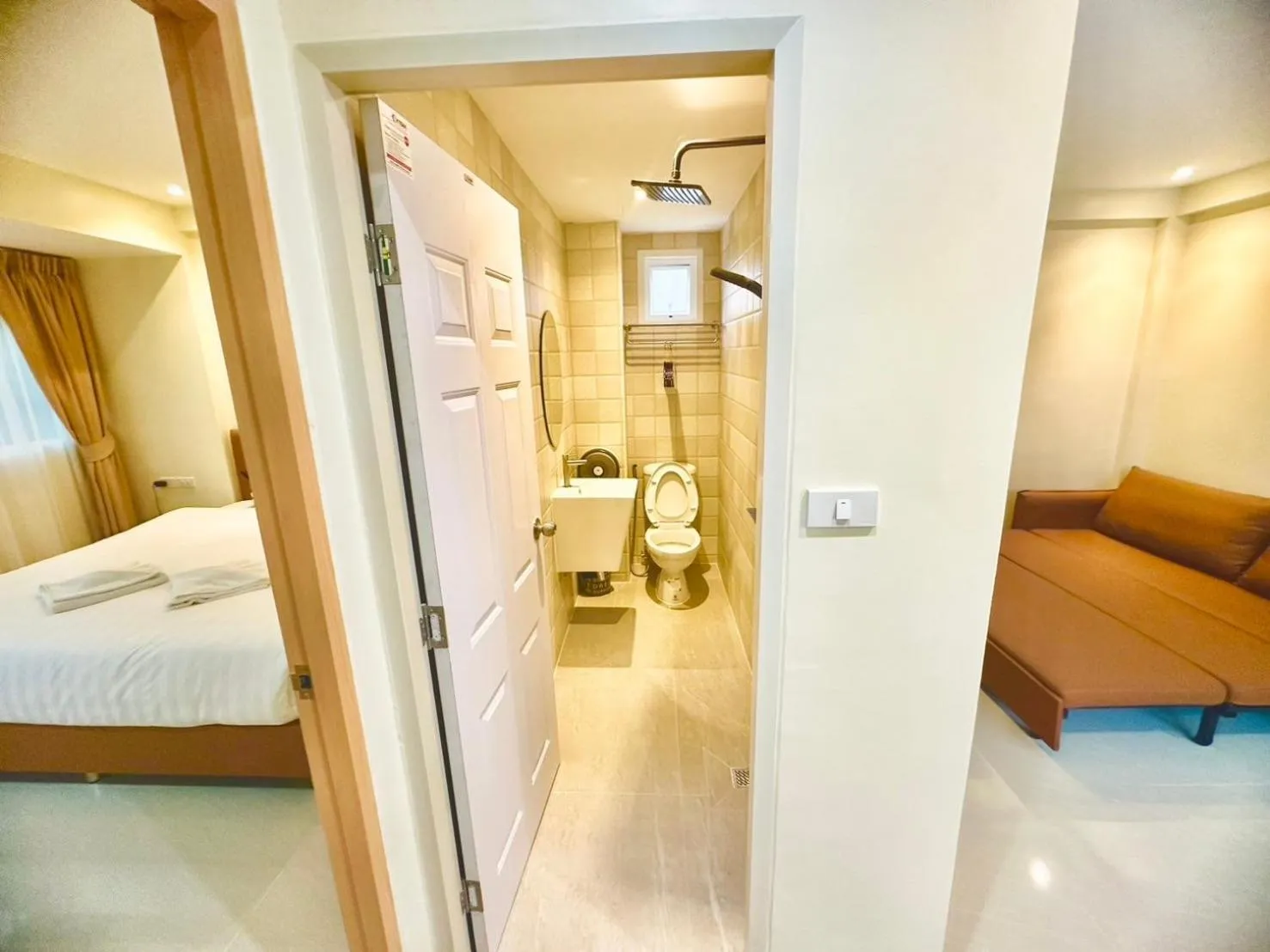 Bed in ABC HA Hotel Bangkok