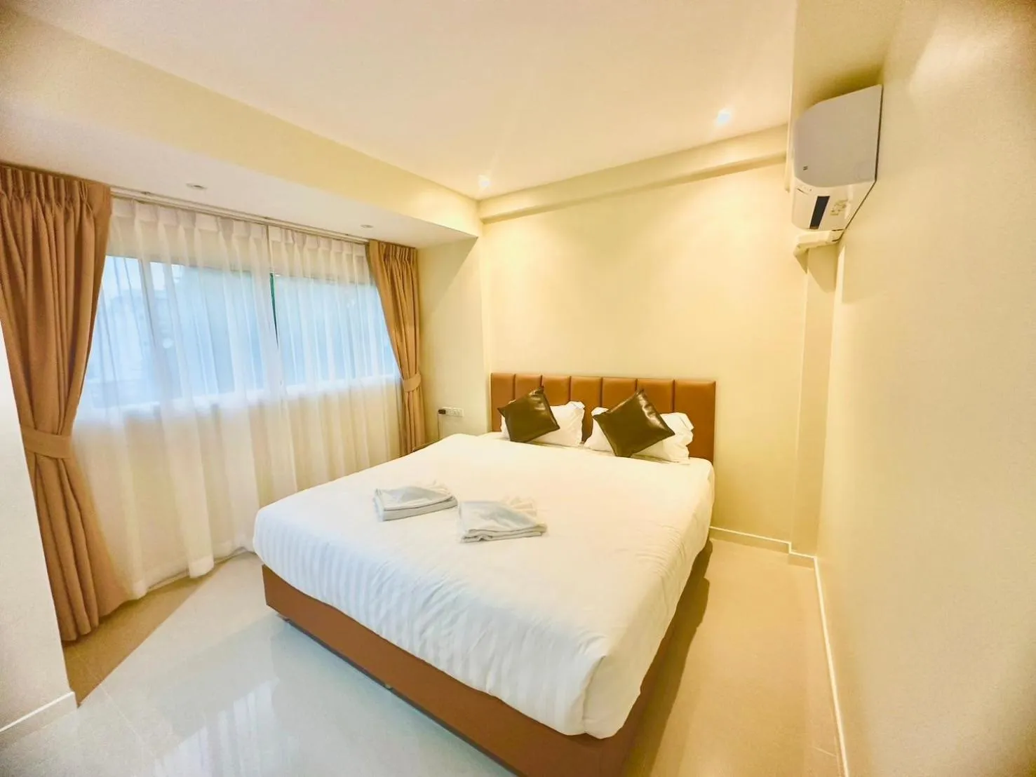 Bed in ABC HA Hotel Bangkok