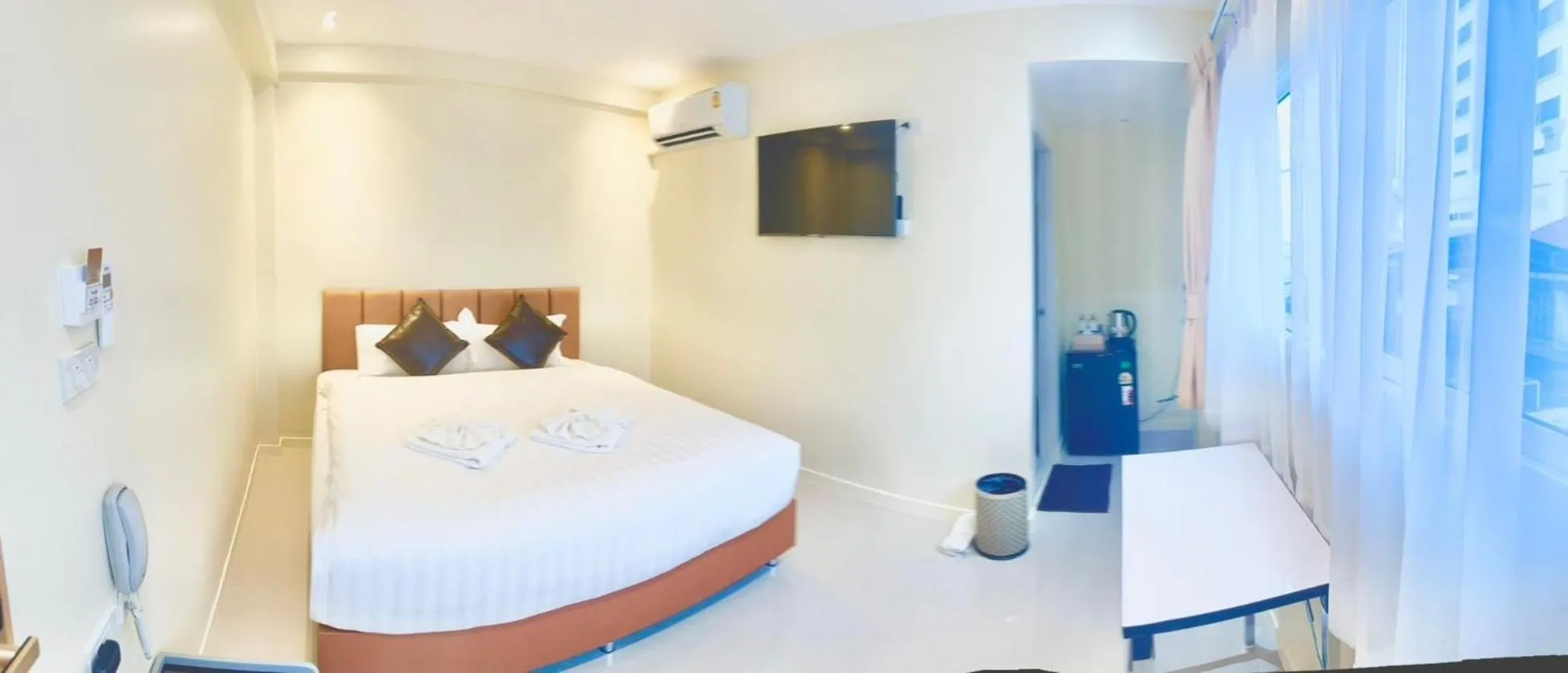 Bed in ABC HA Hotel Bangkok