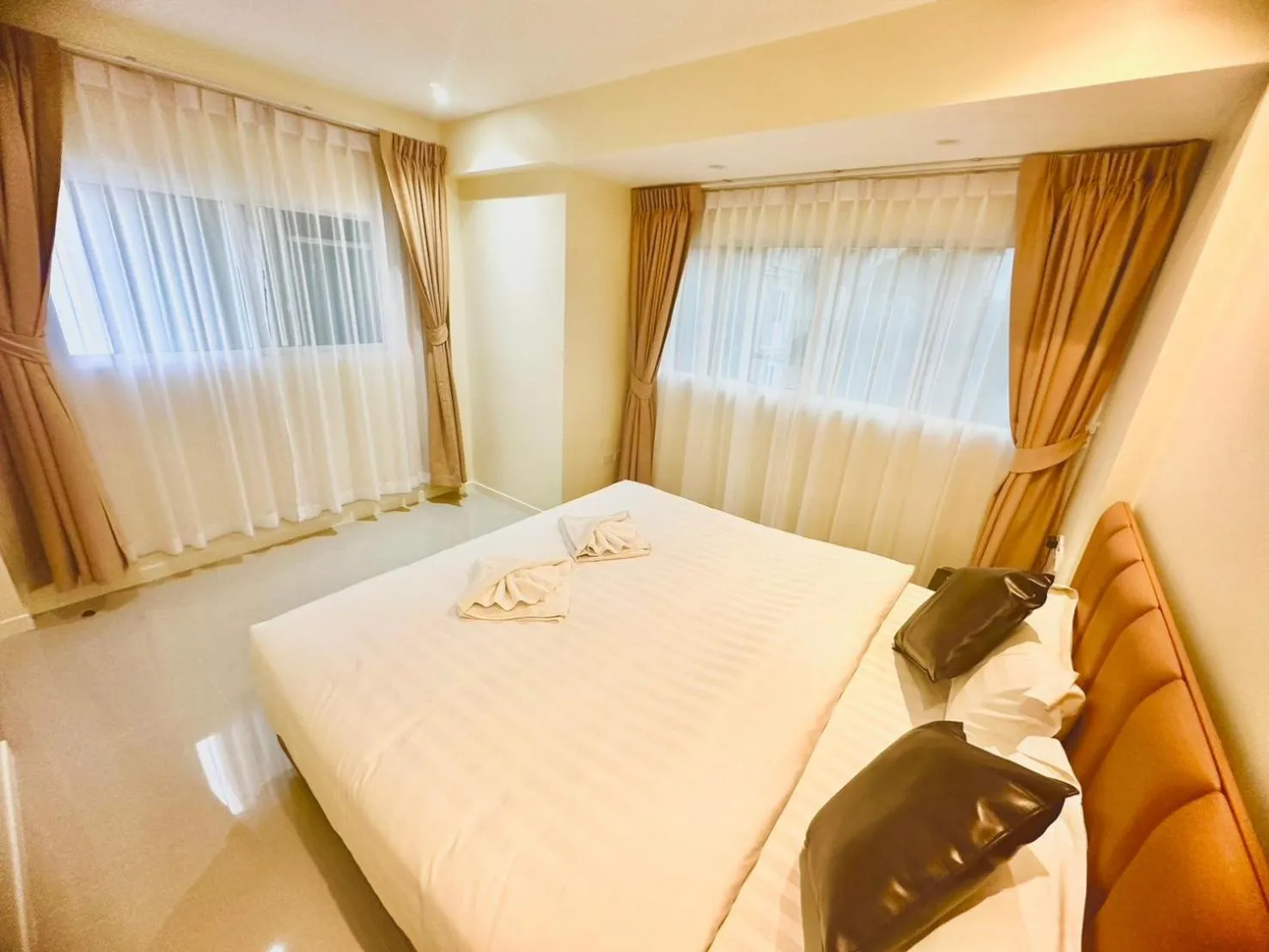 Bed in ABC HA Hotel Bangkok