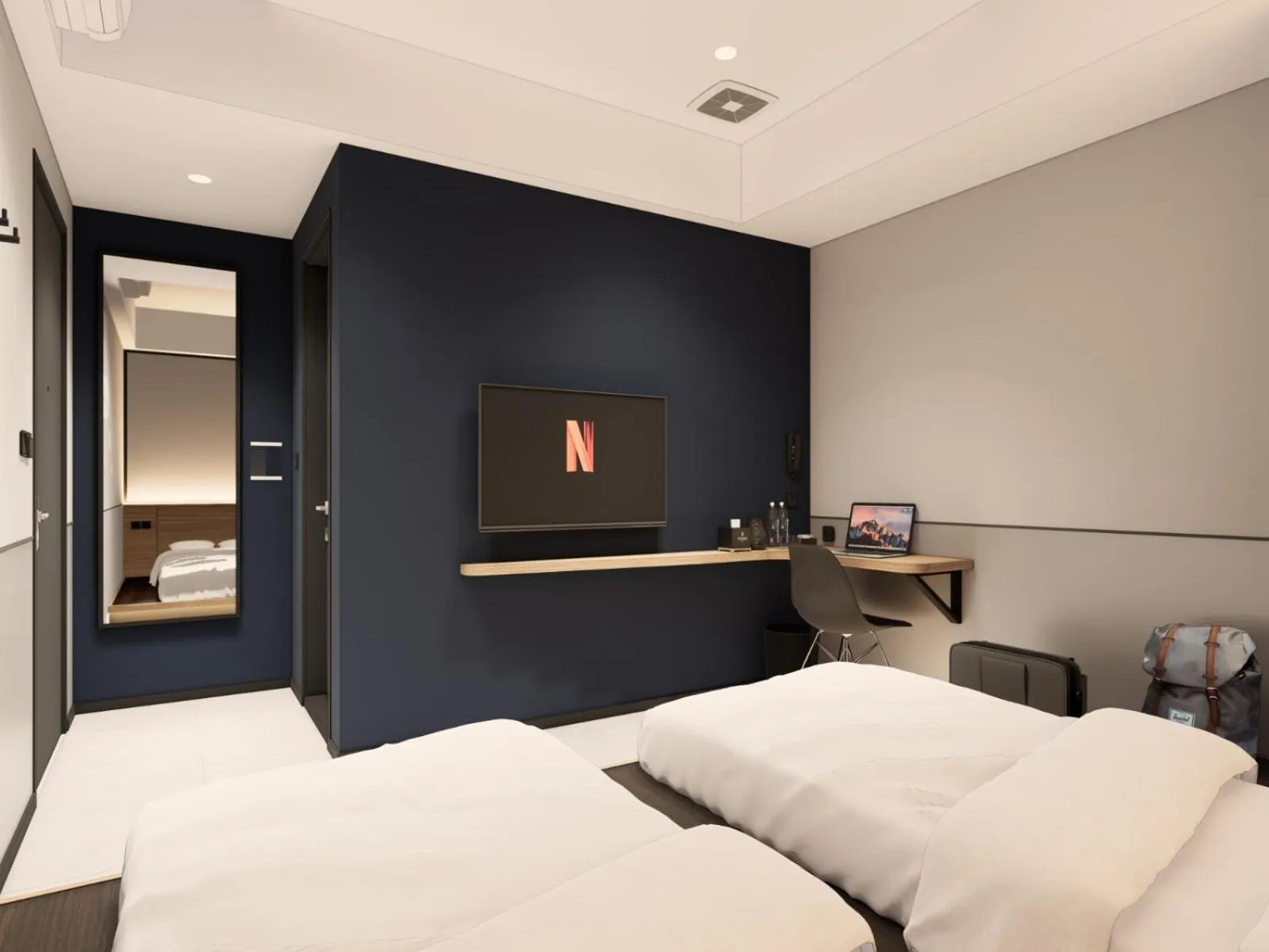 Property building, Bed in FIERIS IZZY Hotel