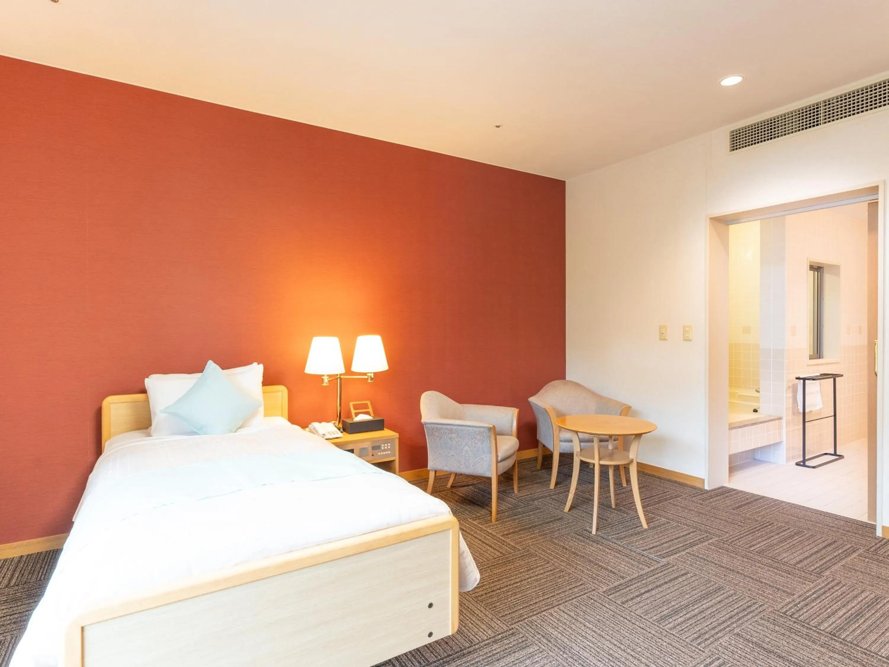 Bed in LiVEMAX Resort Upopoi Shiraoi Onsen