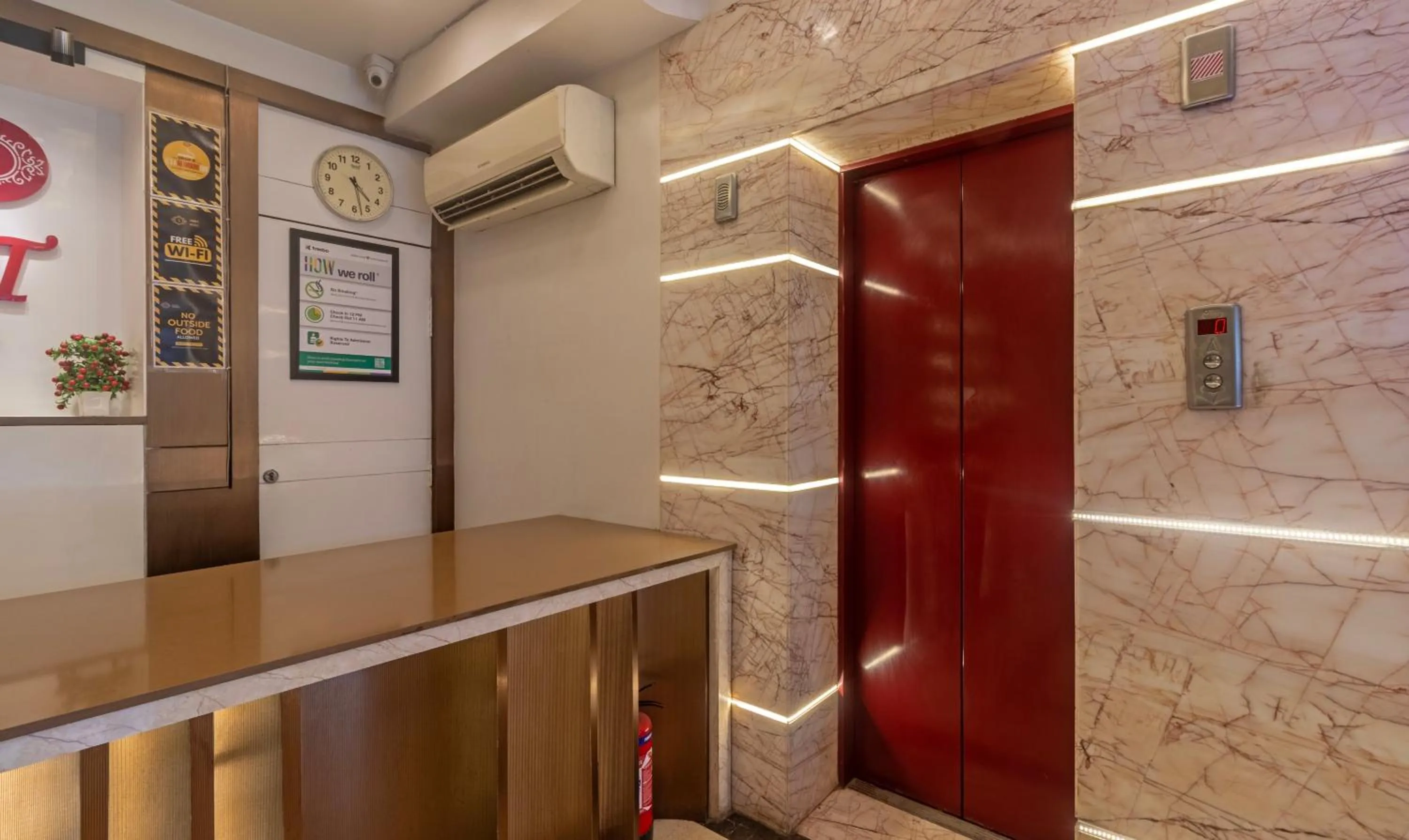 elevator in Treebo Empire Red Carpet