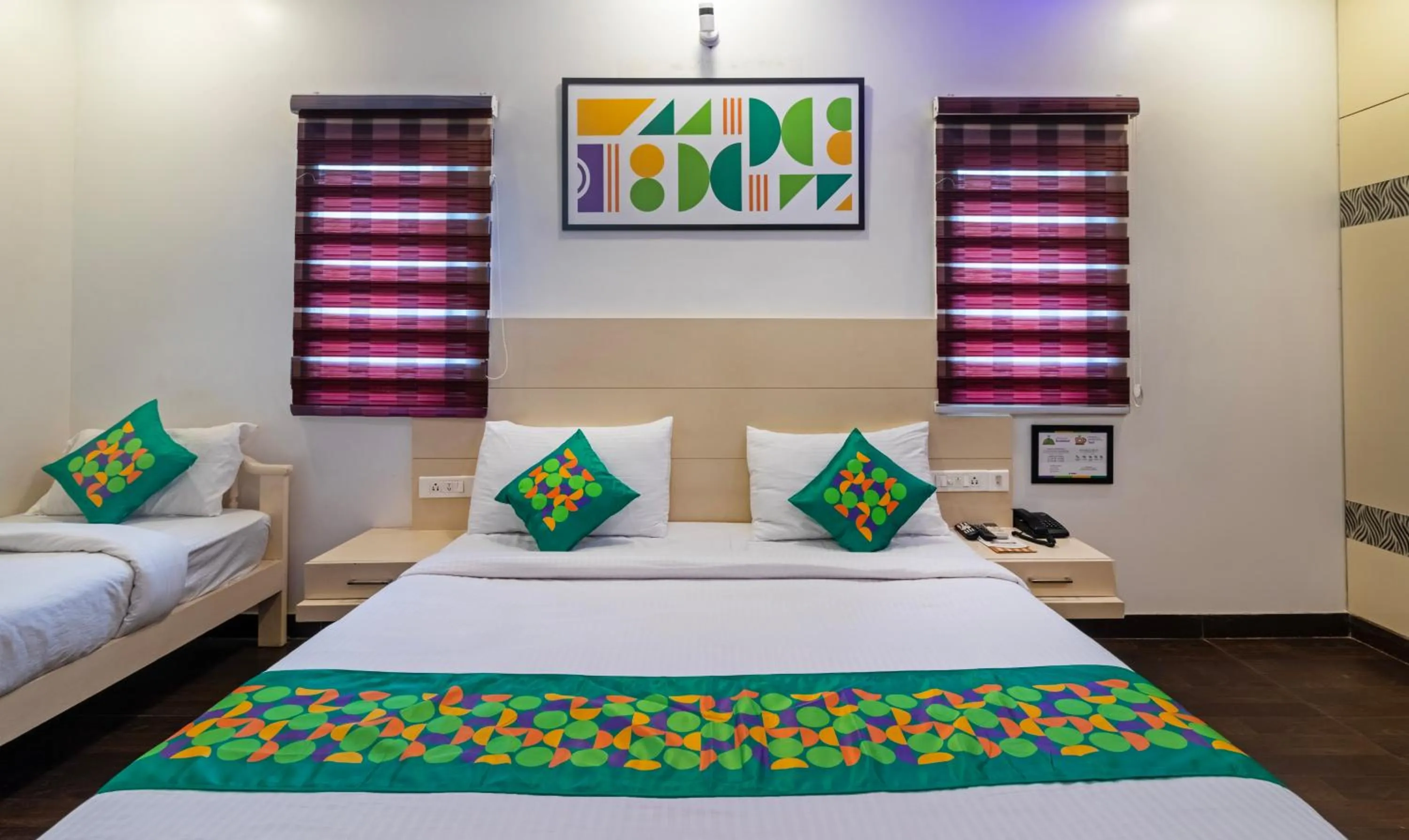 Bedroom, Bed in Treebo Empire Red Carpet