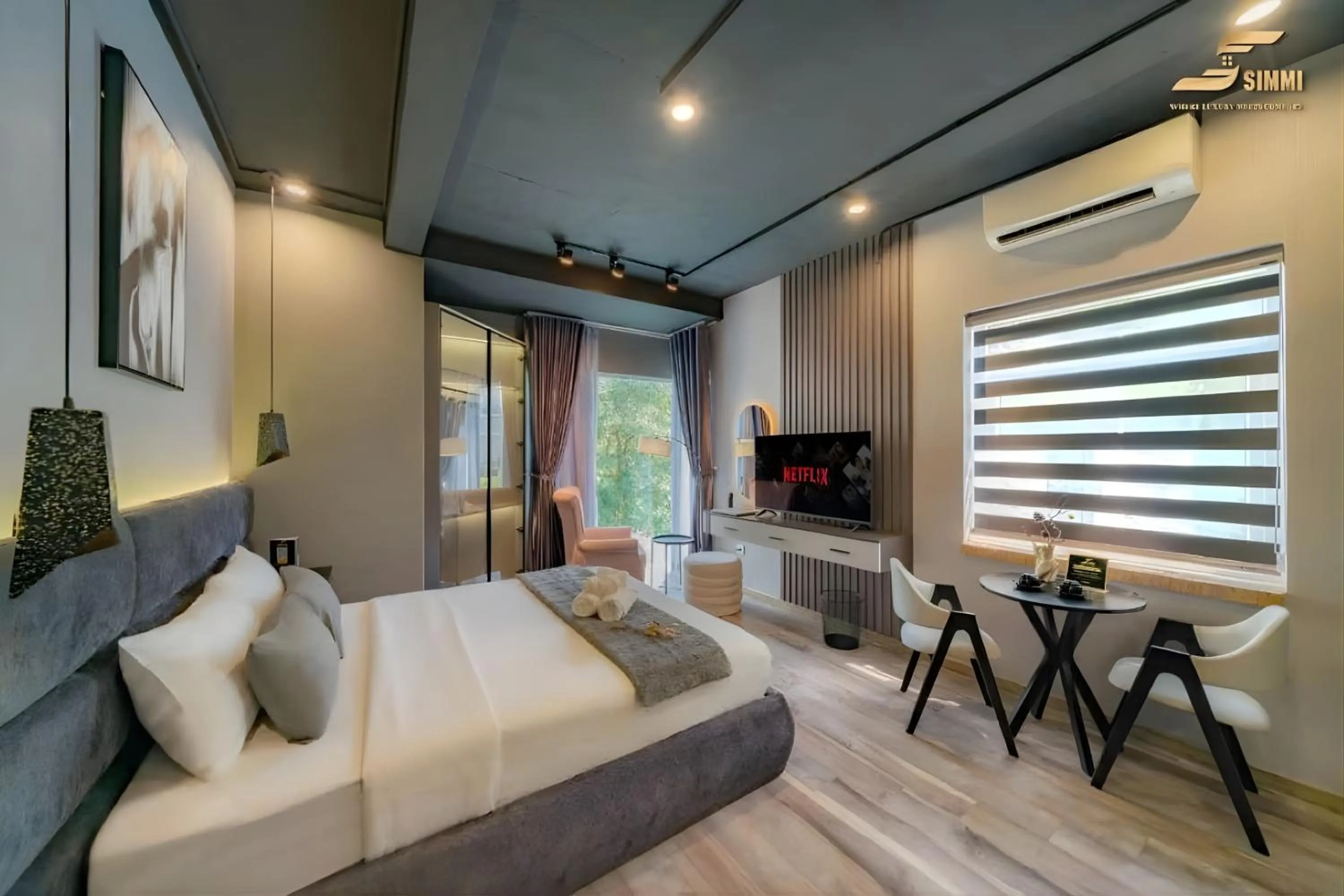 Bed in Simmi Signature Hotel & Apartment