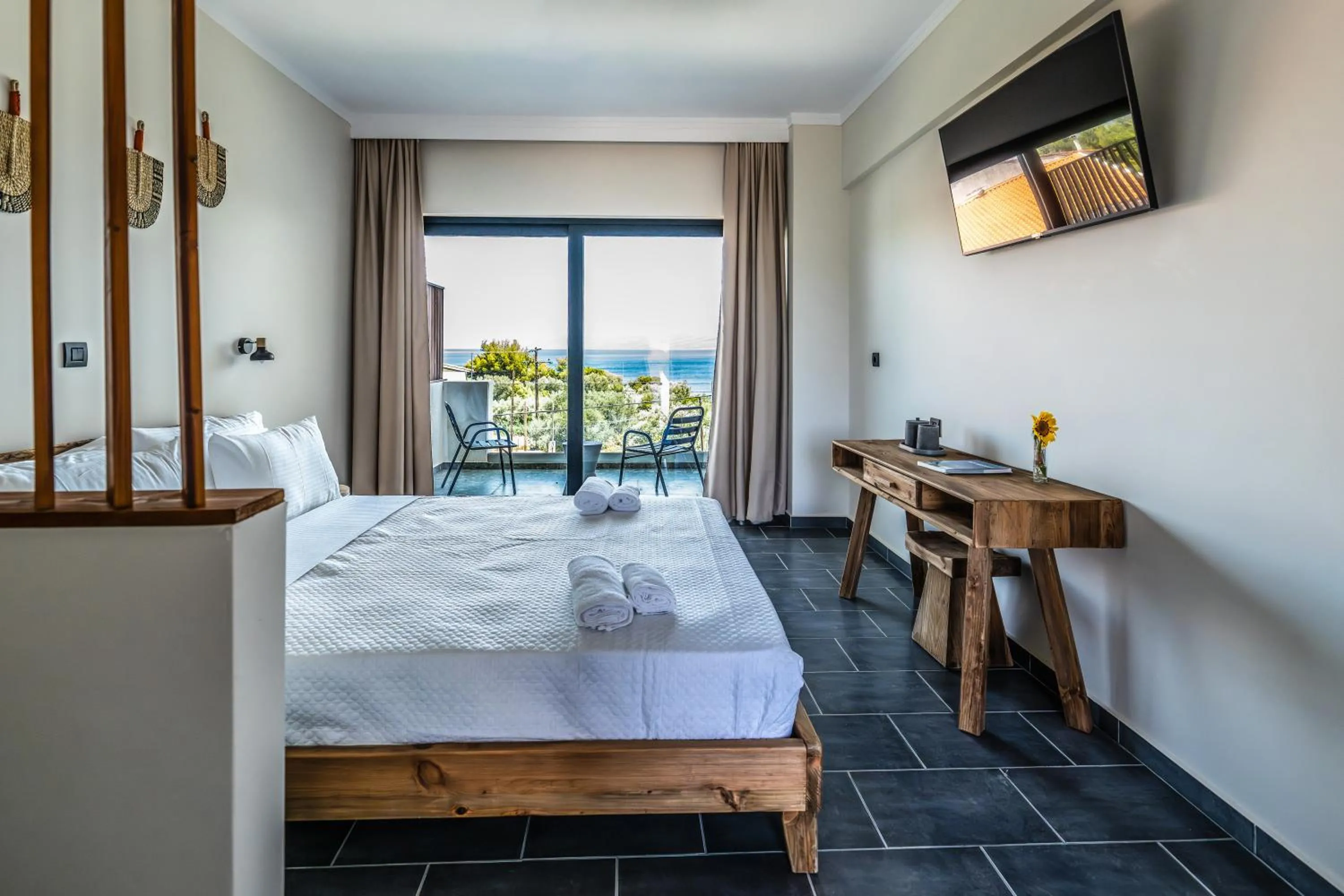 Bed in Elion Seaside Resort