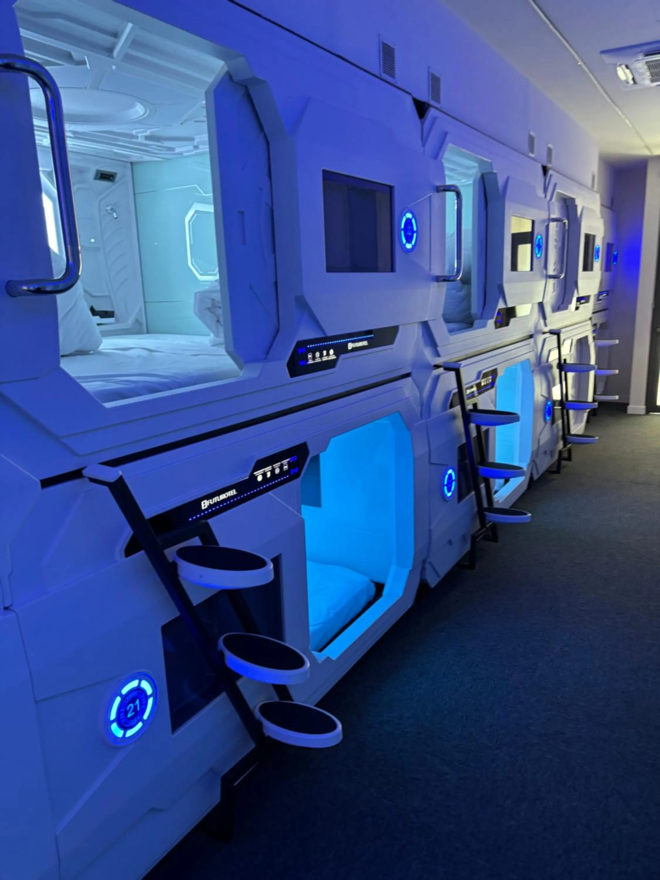 Bed in Futurotel Sevilla