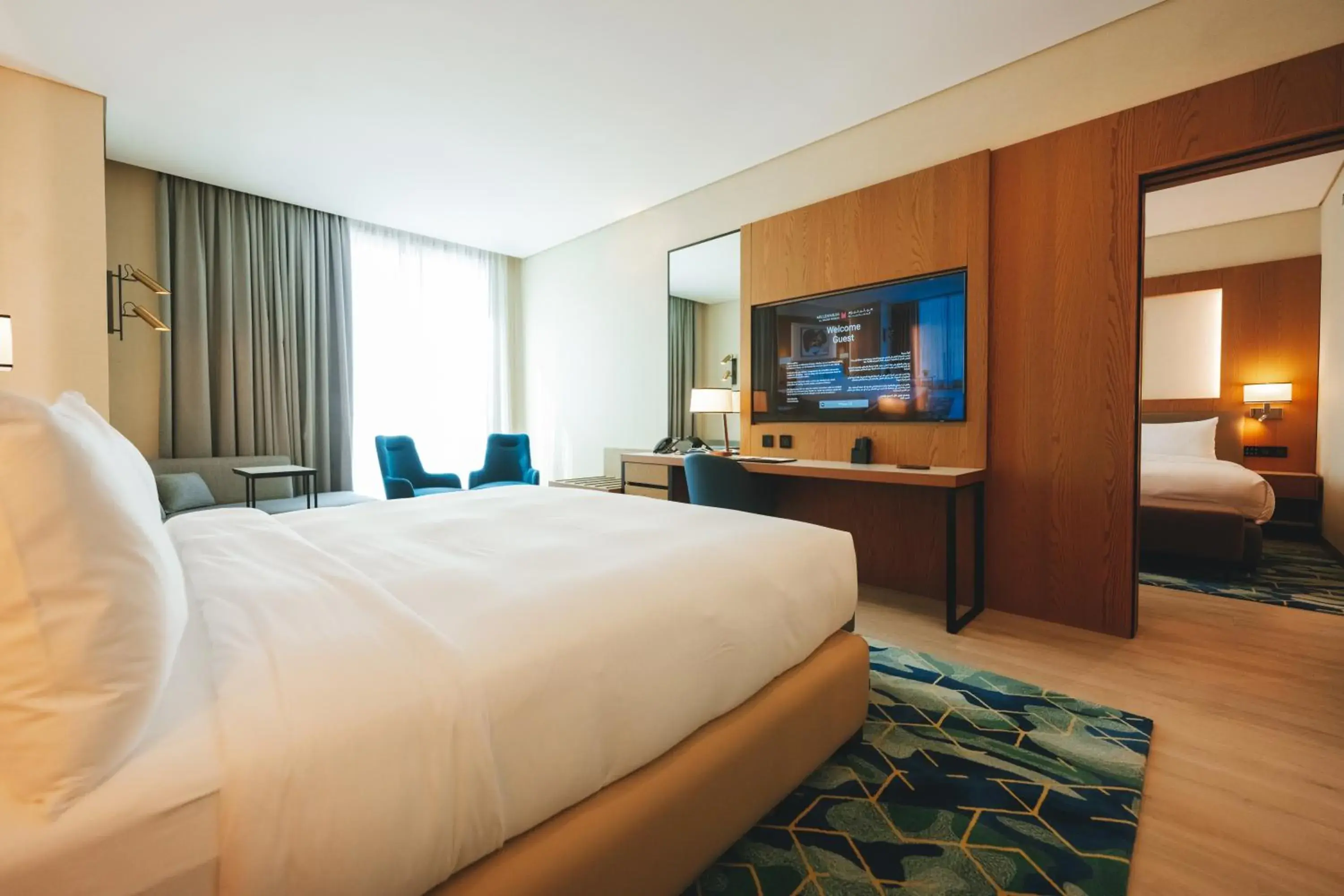 Bedroom, Bed in Millennium Al Masar Bedroom, Bed in Millennium Al Masar