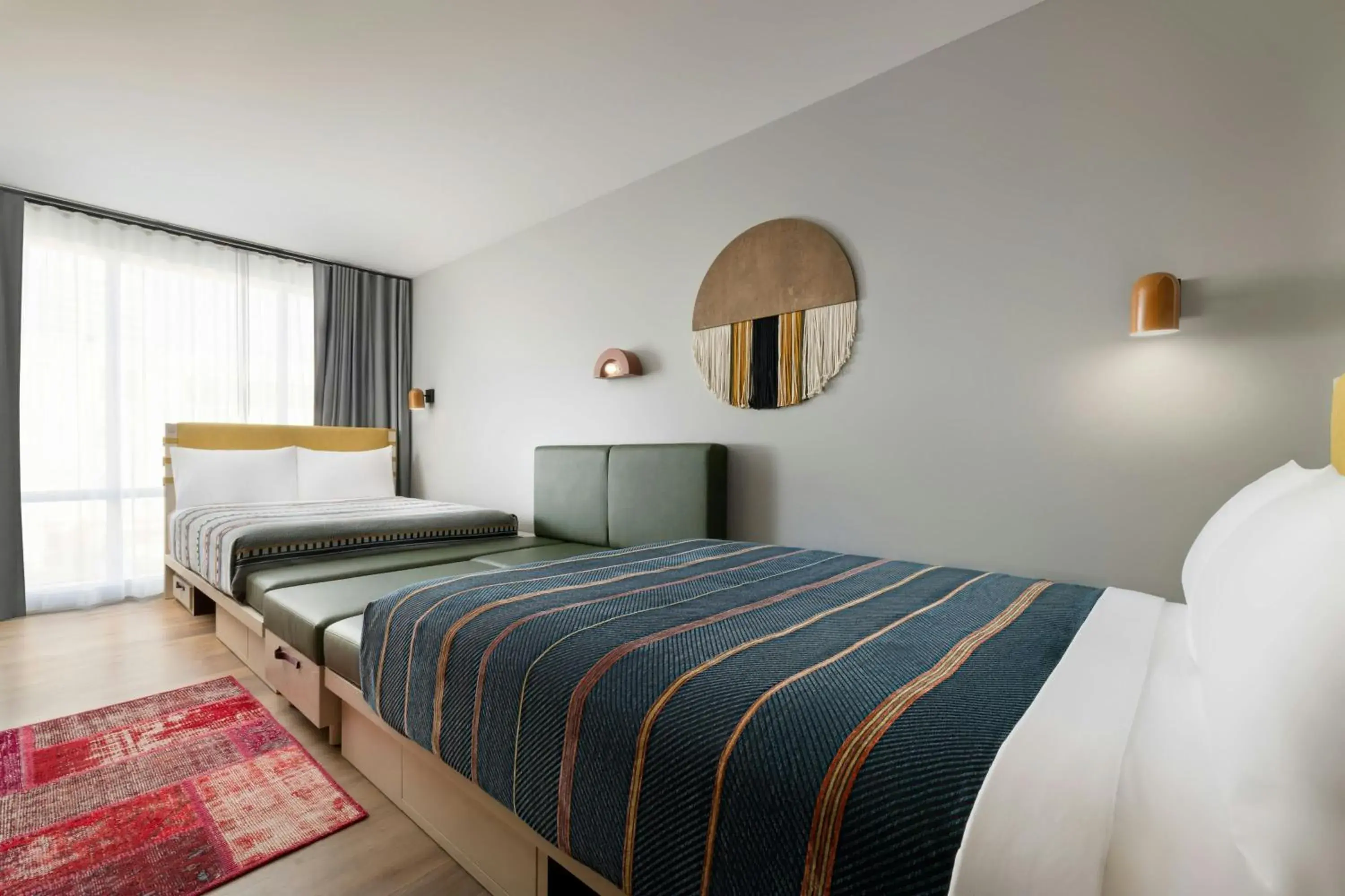 Queen Room with Two Queen Beds in Moxy Asheville Queen Room with Two Queen Beds in Moxy Asheville