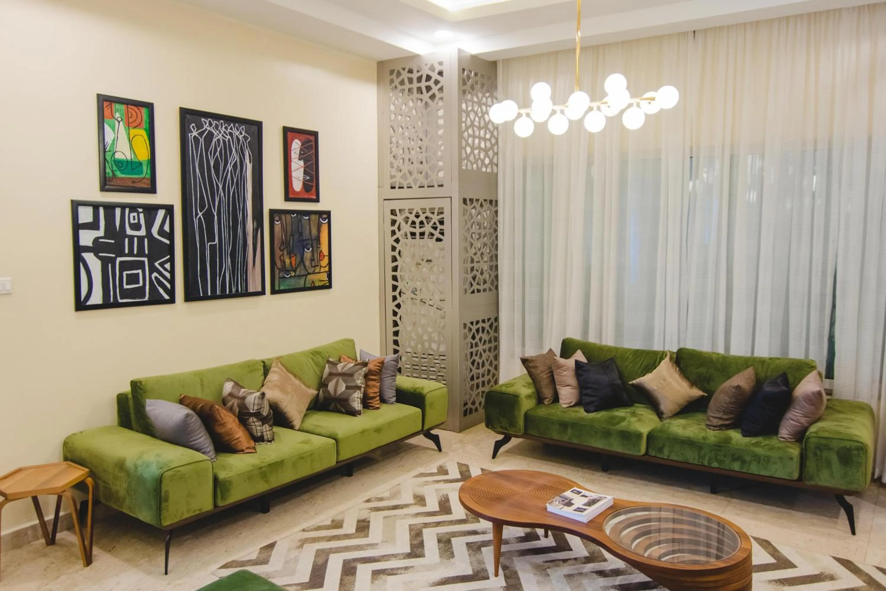 Seating area in BON Hotel Imperial