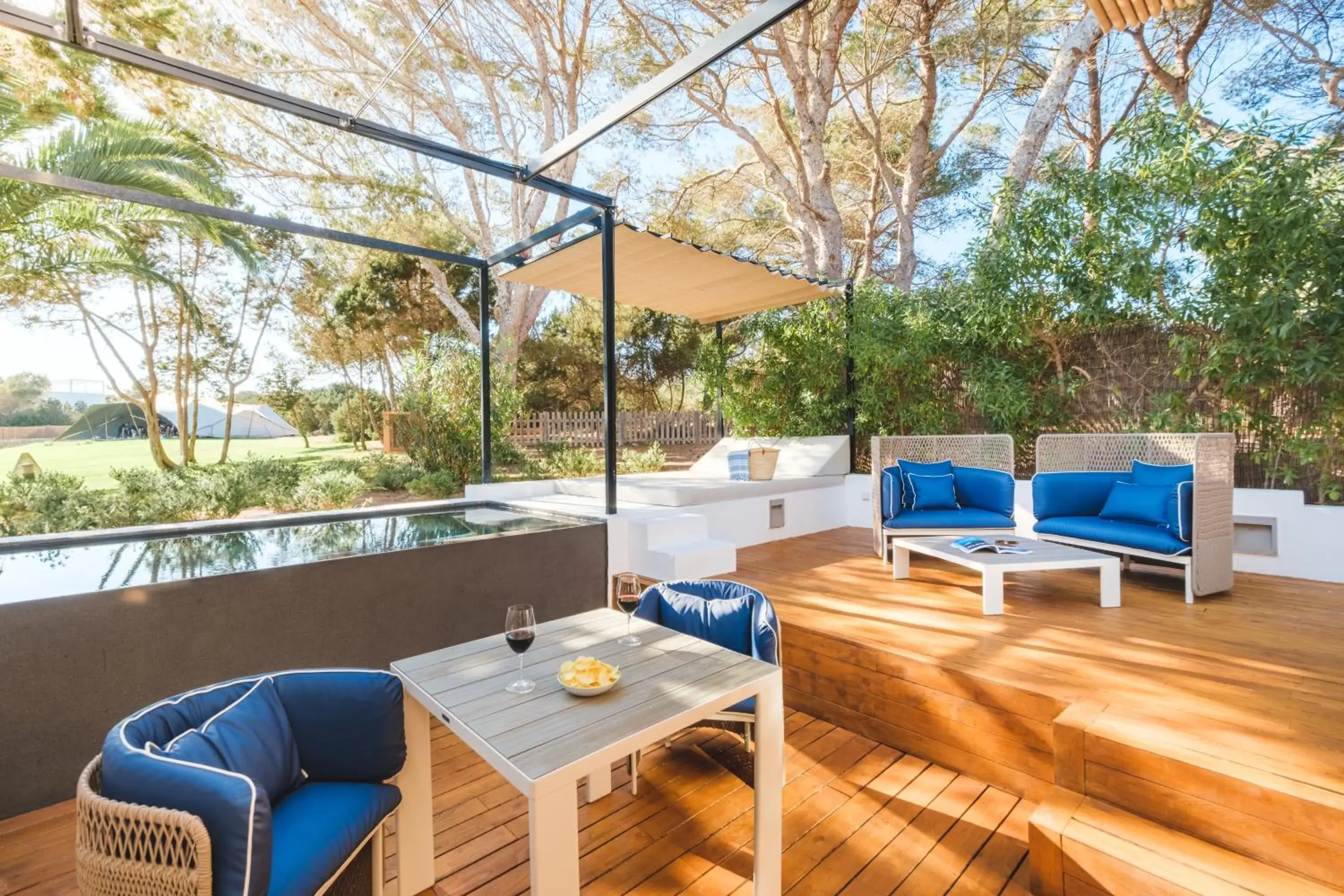 Deluxe Double Room with Private Pool and Terrace in Gecko Formentera, a Small Luxury Hotel of the World Deluxe Double Room with Private Pool and Terrace in Gecko Formentera, a Small Luxury Hotel of the World