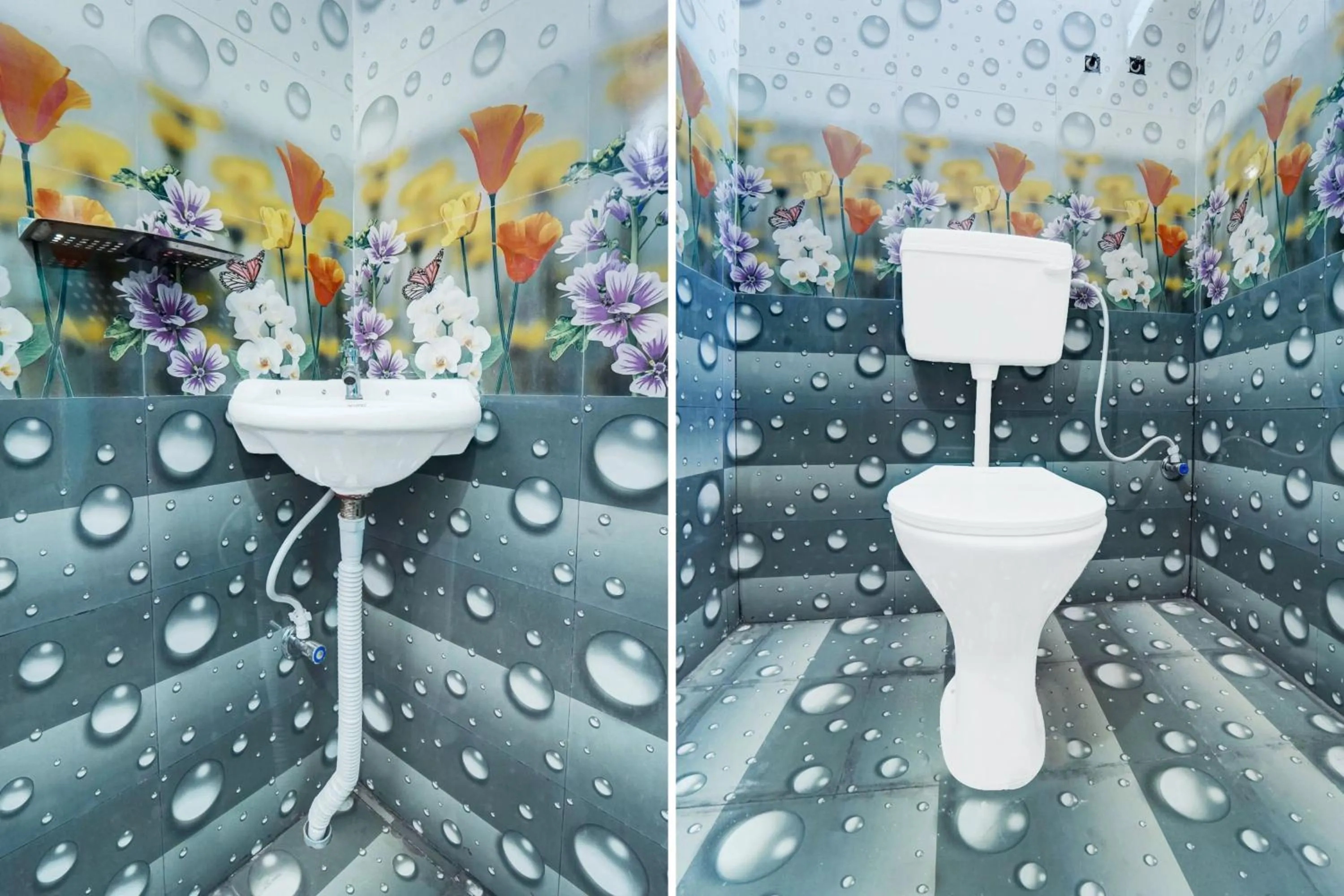 Bathroom in Hotel O R K Marriage Hall and Guest House