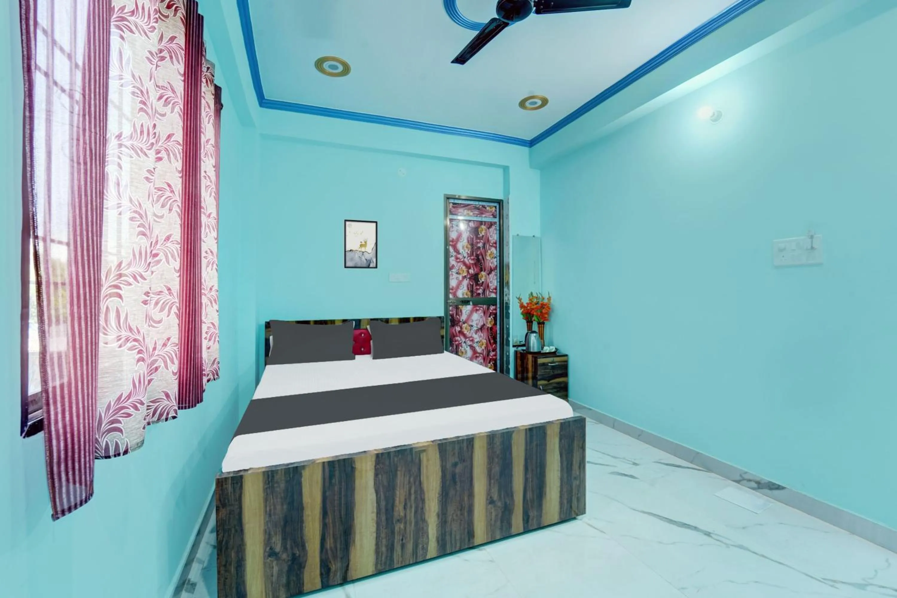 Bedroom, Bed in Hotel O R K Marriage Hall and Guest House