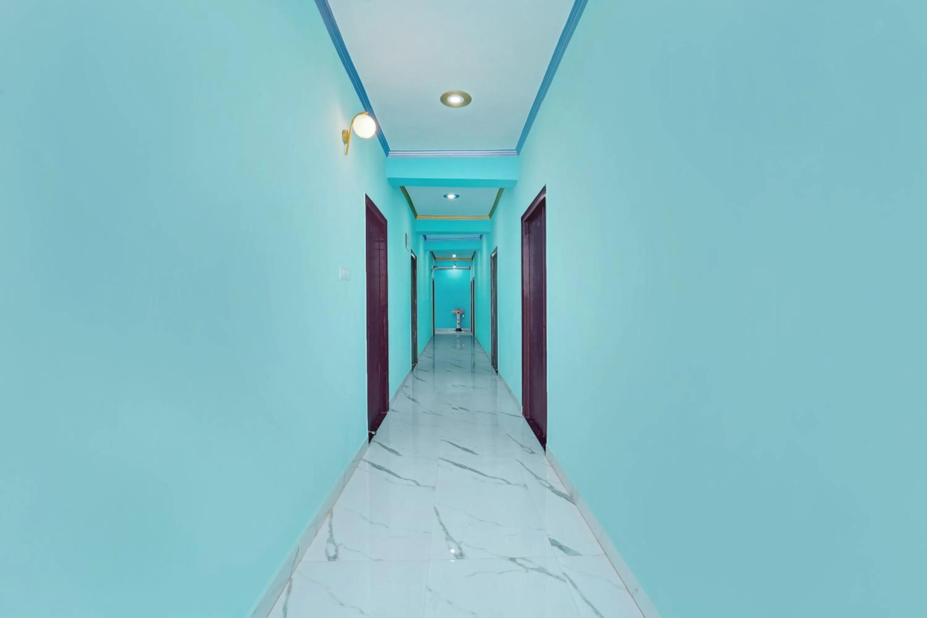 Lobby or reception in Hotel O R K Marriage Hall and Guest House