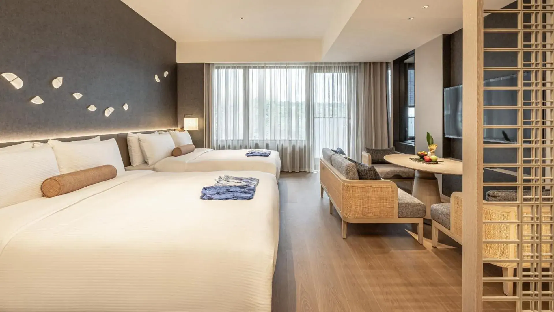 Deluxe Twin Room with Balcony in Wellspring by Silks Beitou Deluxe Twin Room with Balcony in Wellspring by Silks Beitou