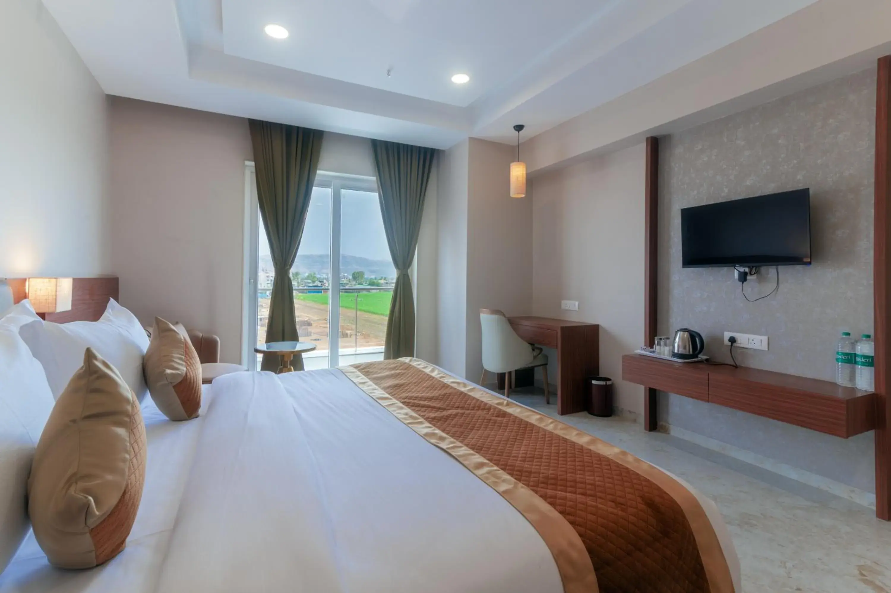 View (from property/room), Bed in VITS Satyajeet Karad View (from property/room), Bed in VITS Satyajeet Karad