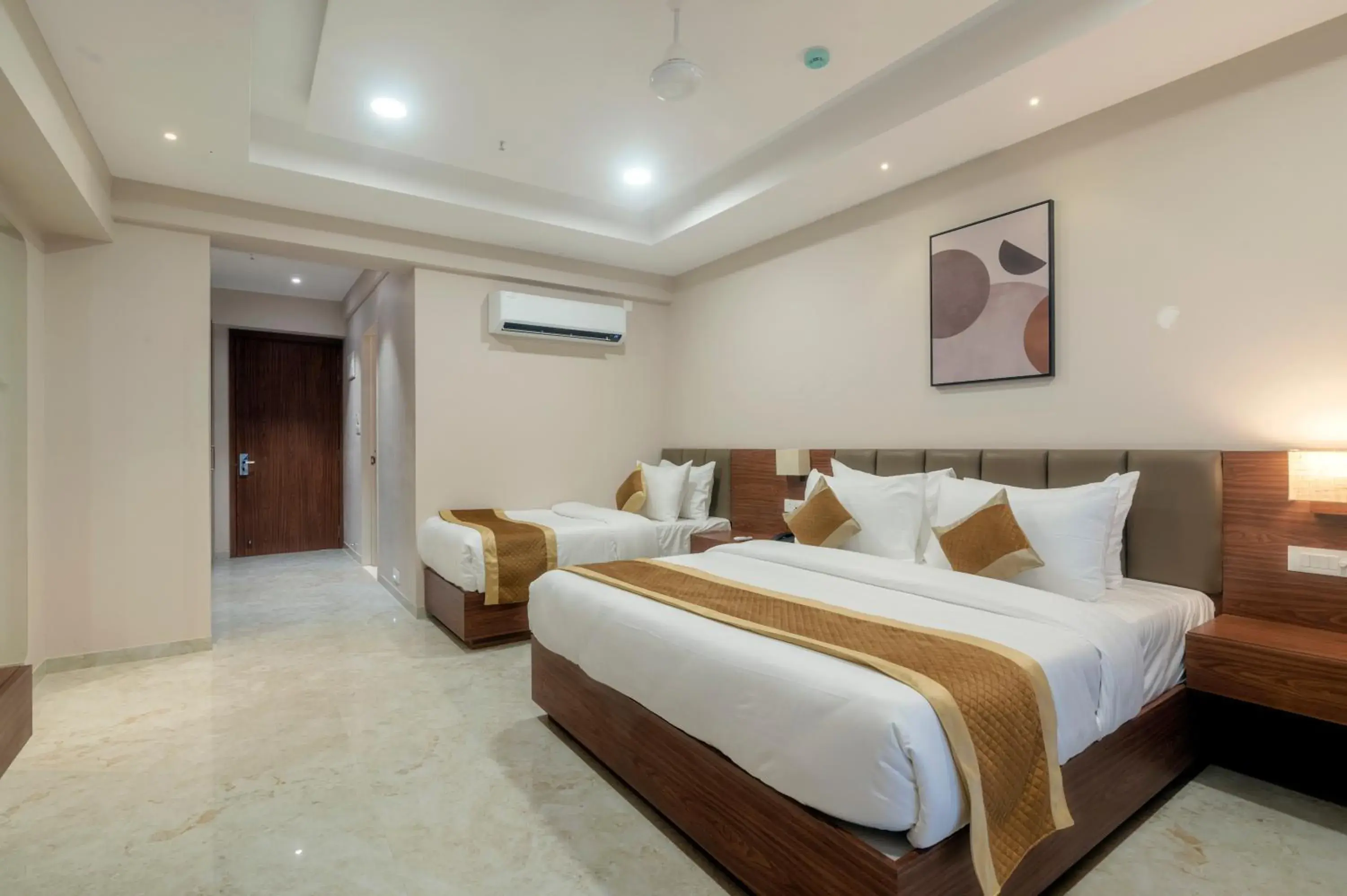 Bedroom, Bed in VITS Satyajeet Karad Bedroom, Bed in VITS Satyajeet Karad