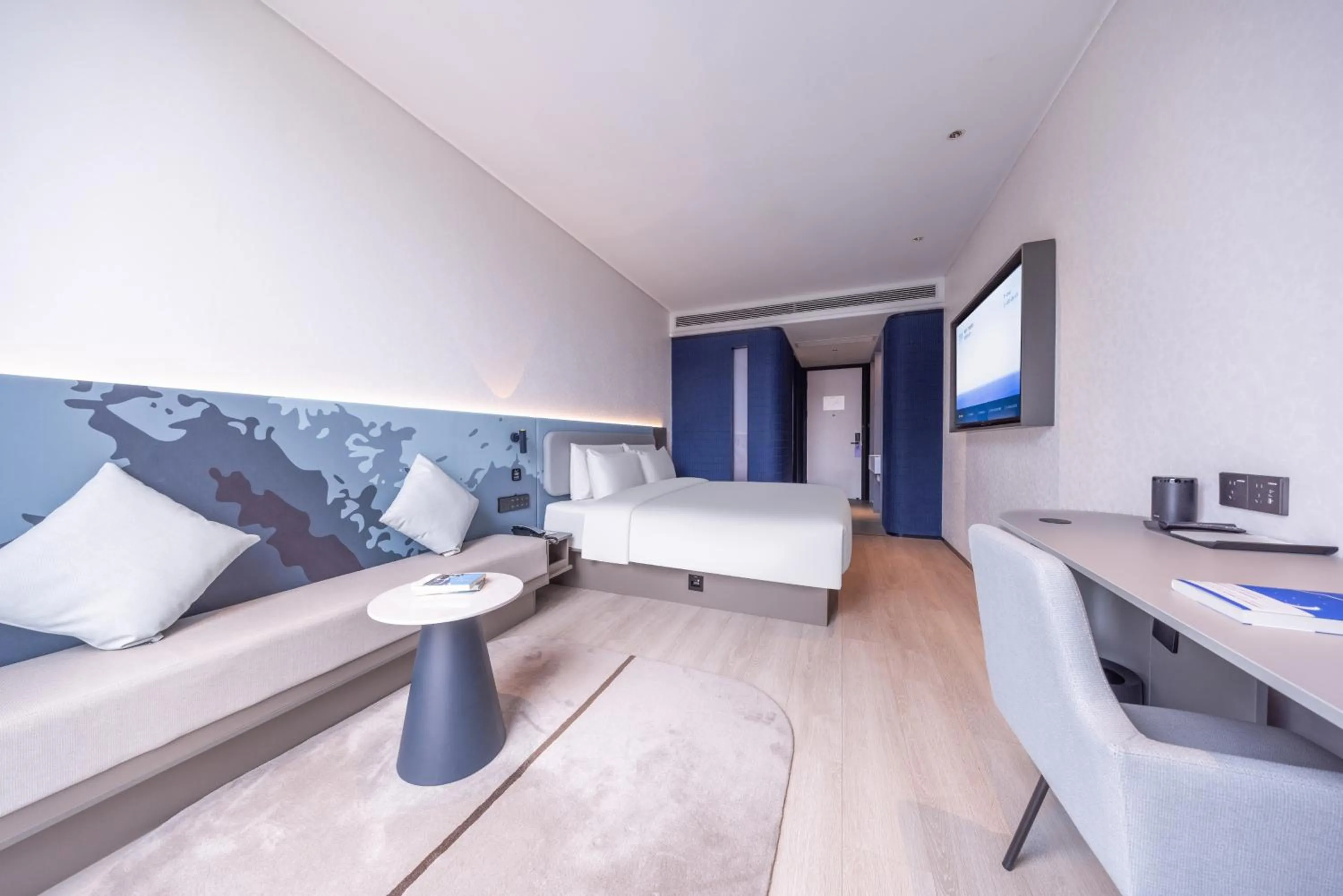 Seating area in Atour Light Hotel Shanghai Daning International Shibei High-tech Park