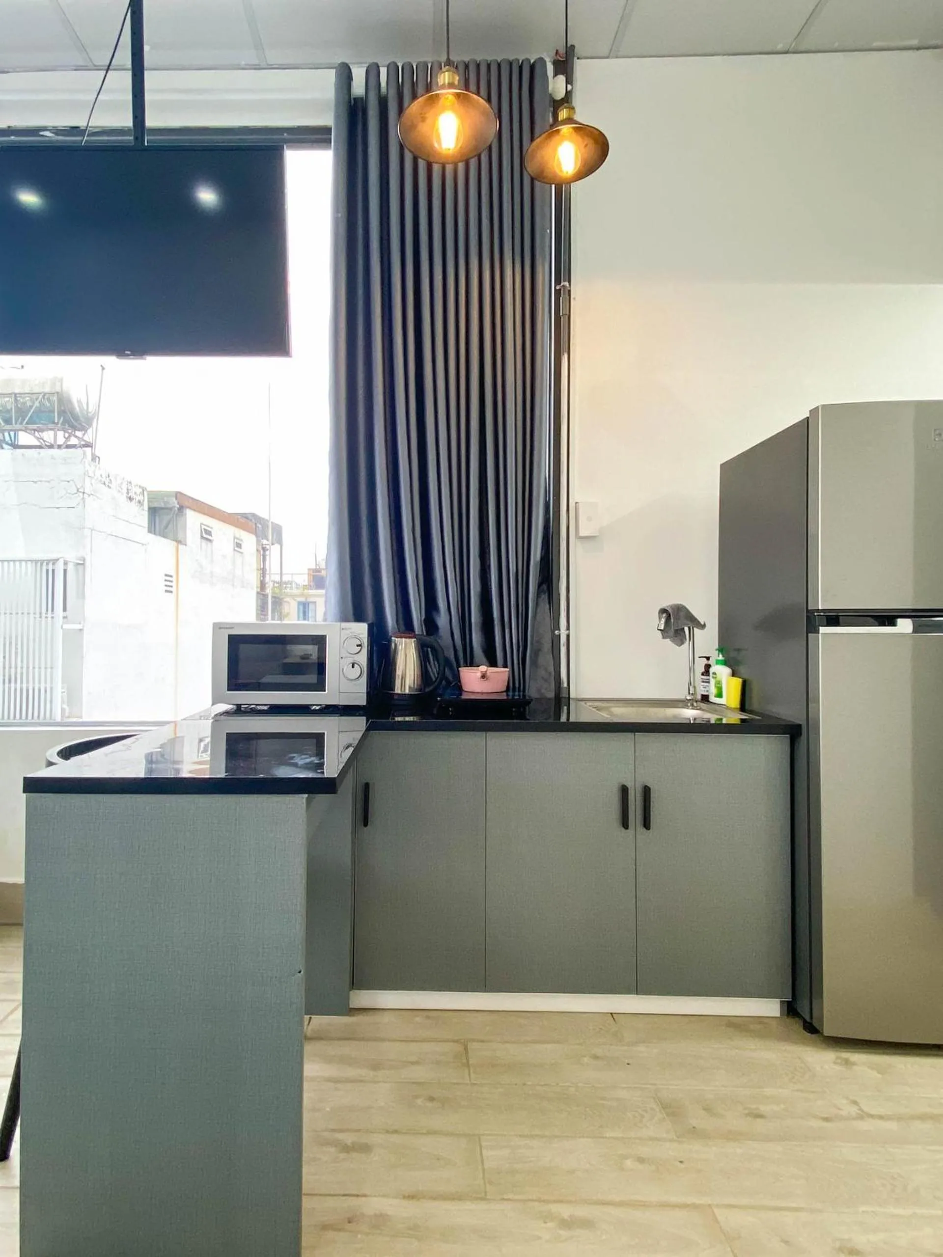 Kitchen or kitchenette in Zeus Living - Cozy Apartment in Thao Dien