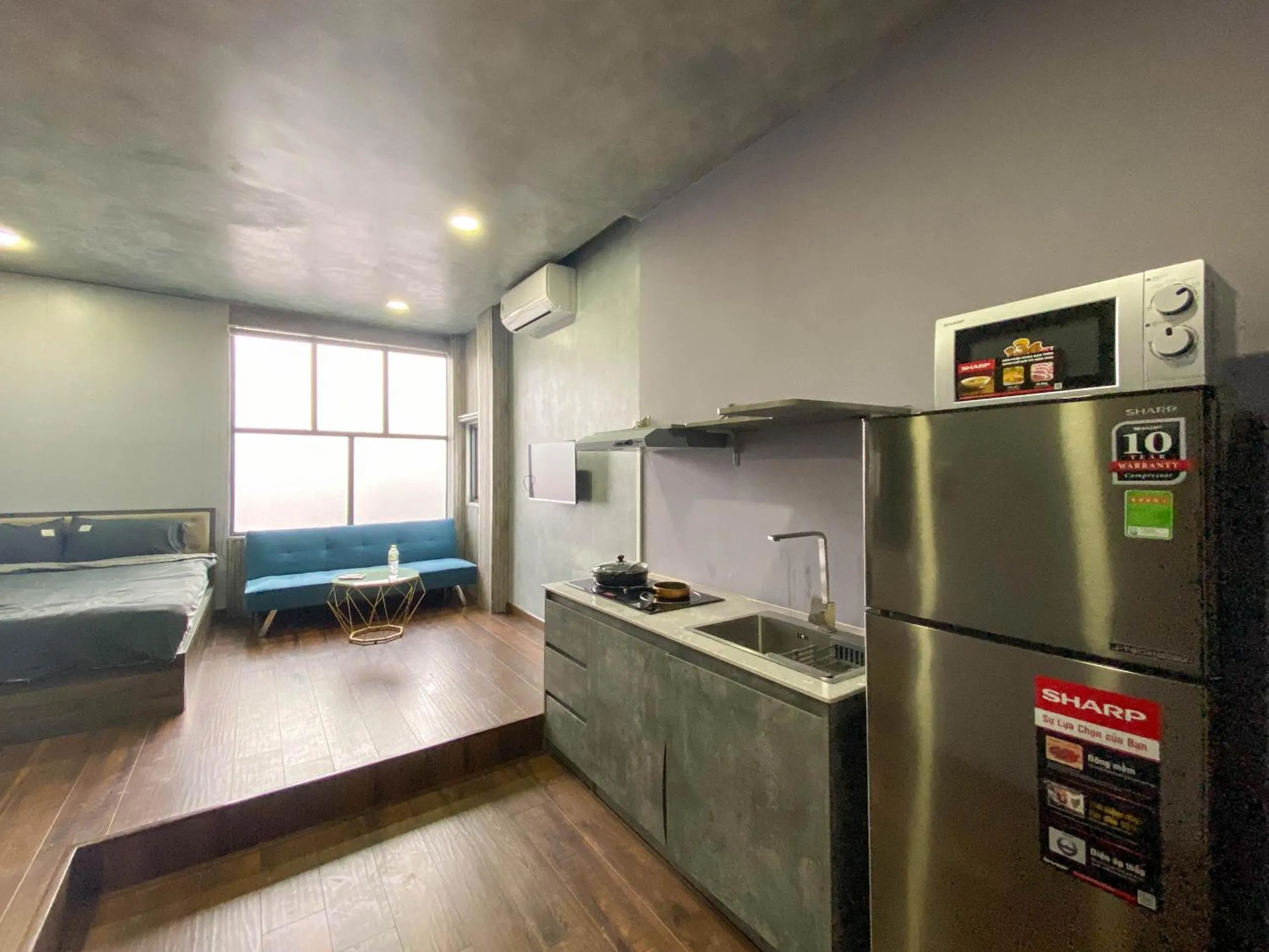 Bed in Zeus Living - Cozy Apartment in Thao Dien