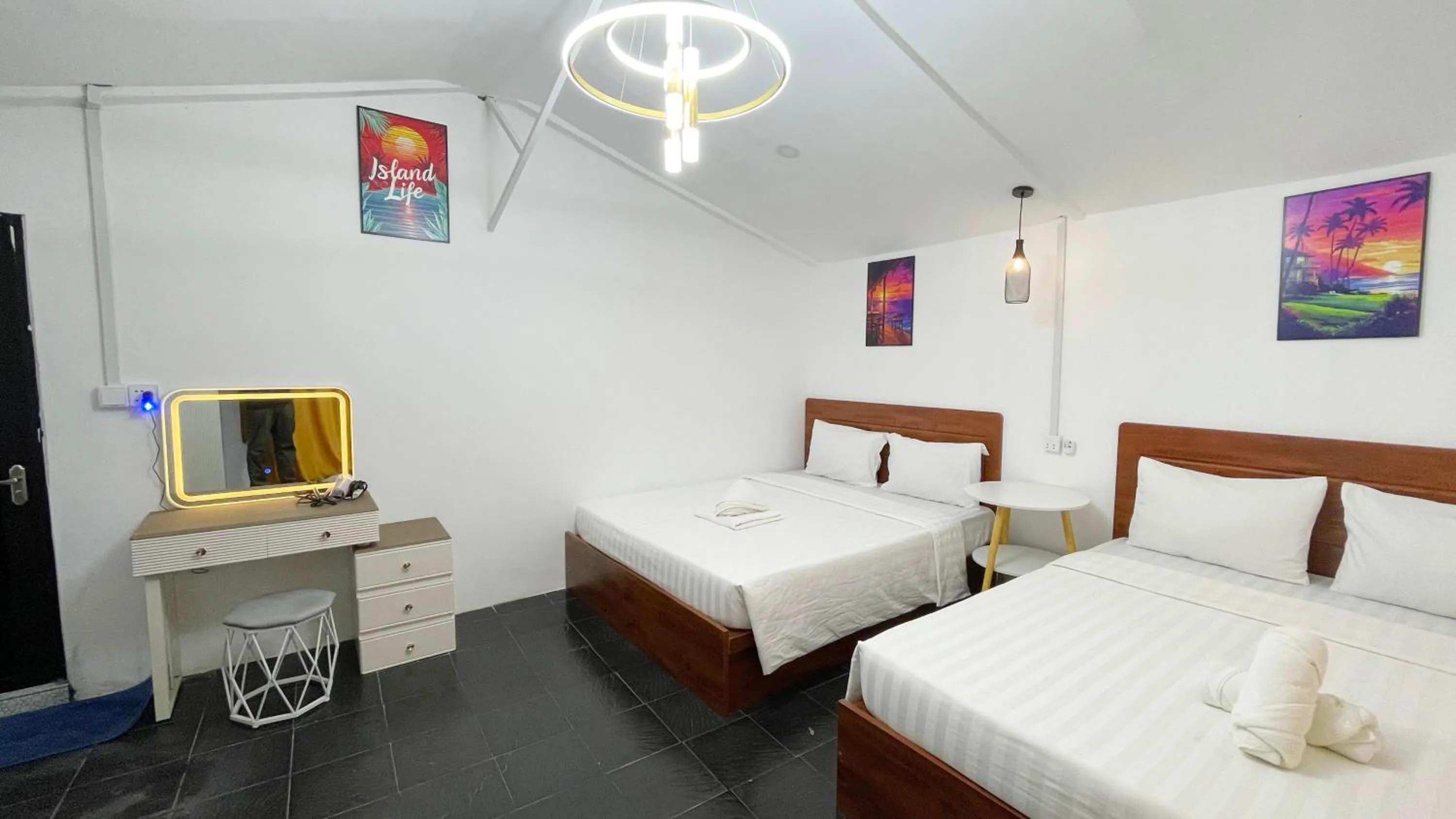 Bed in Koh Rong Beach Hostel and Bungalows