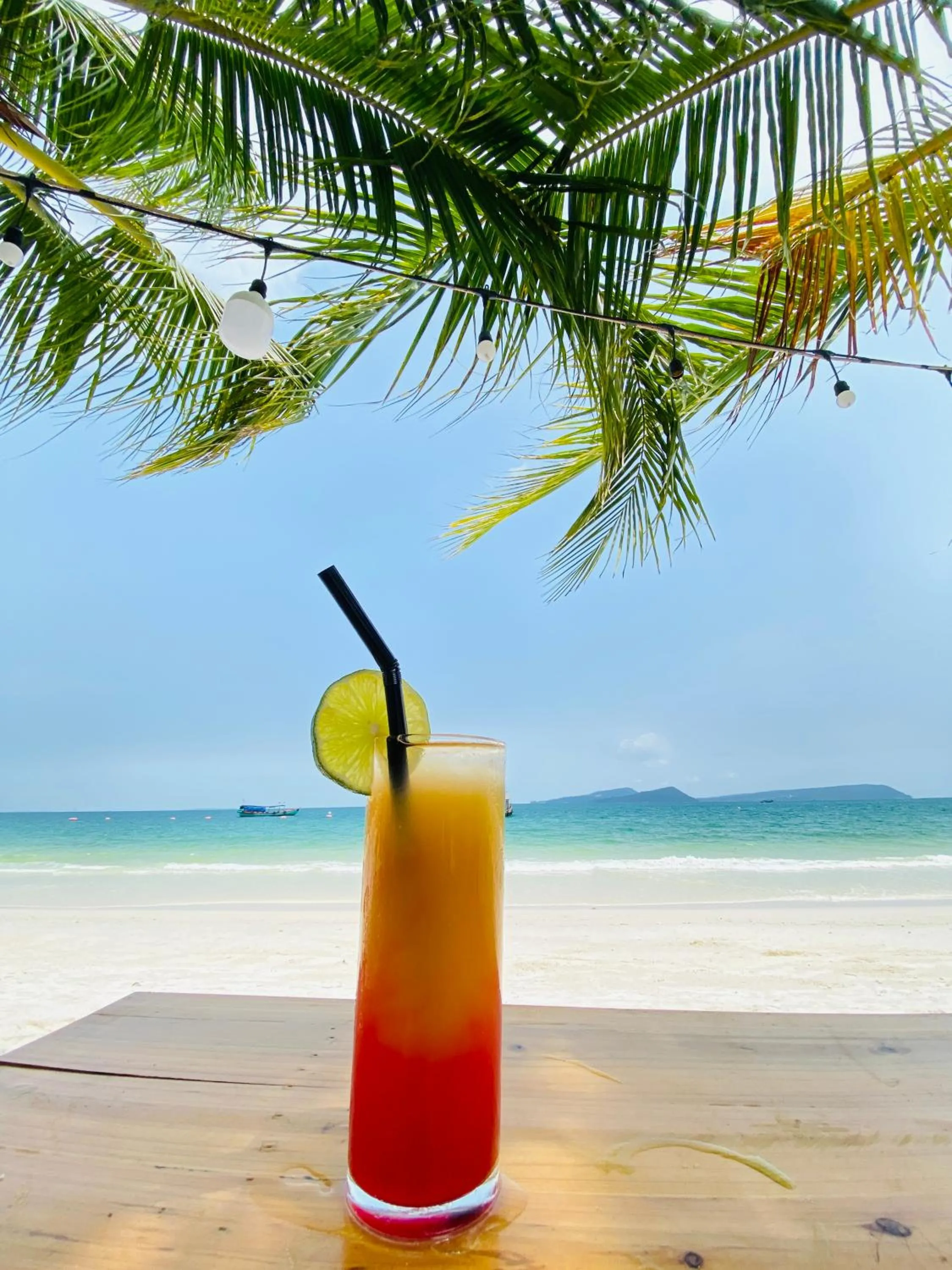 Drinks in Koh Rong Beach Hostel and Bungalows