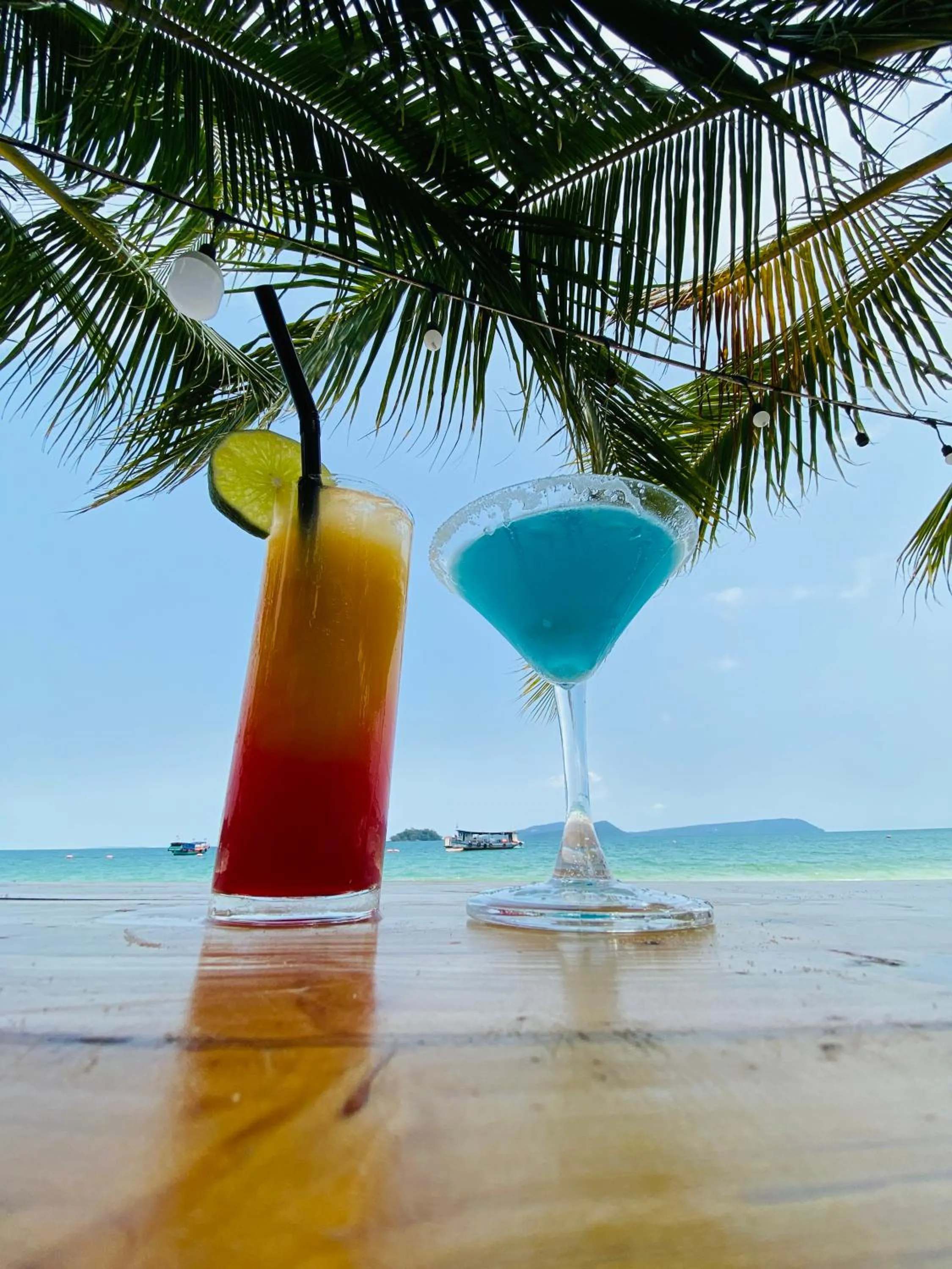 Drinks in Koh Rong Beach Hostel and Bungalows