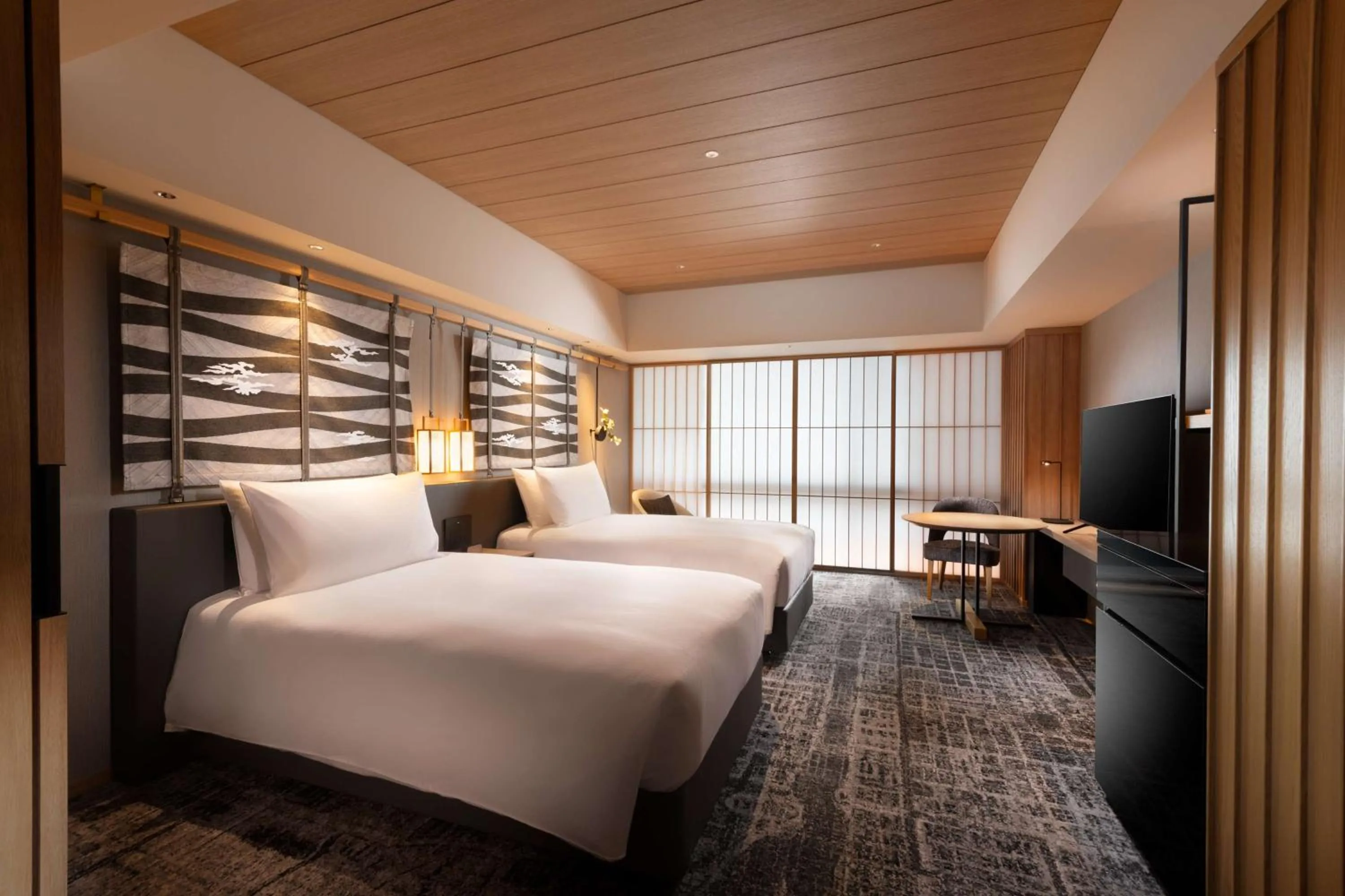 Bed in Hilton Kyoto
