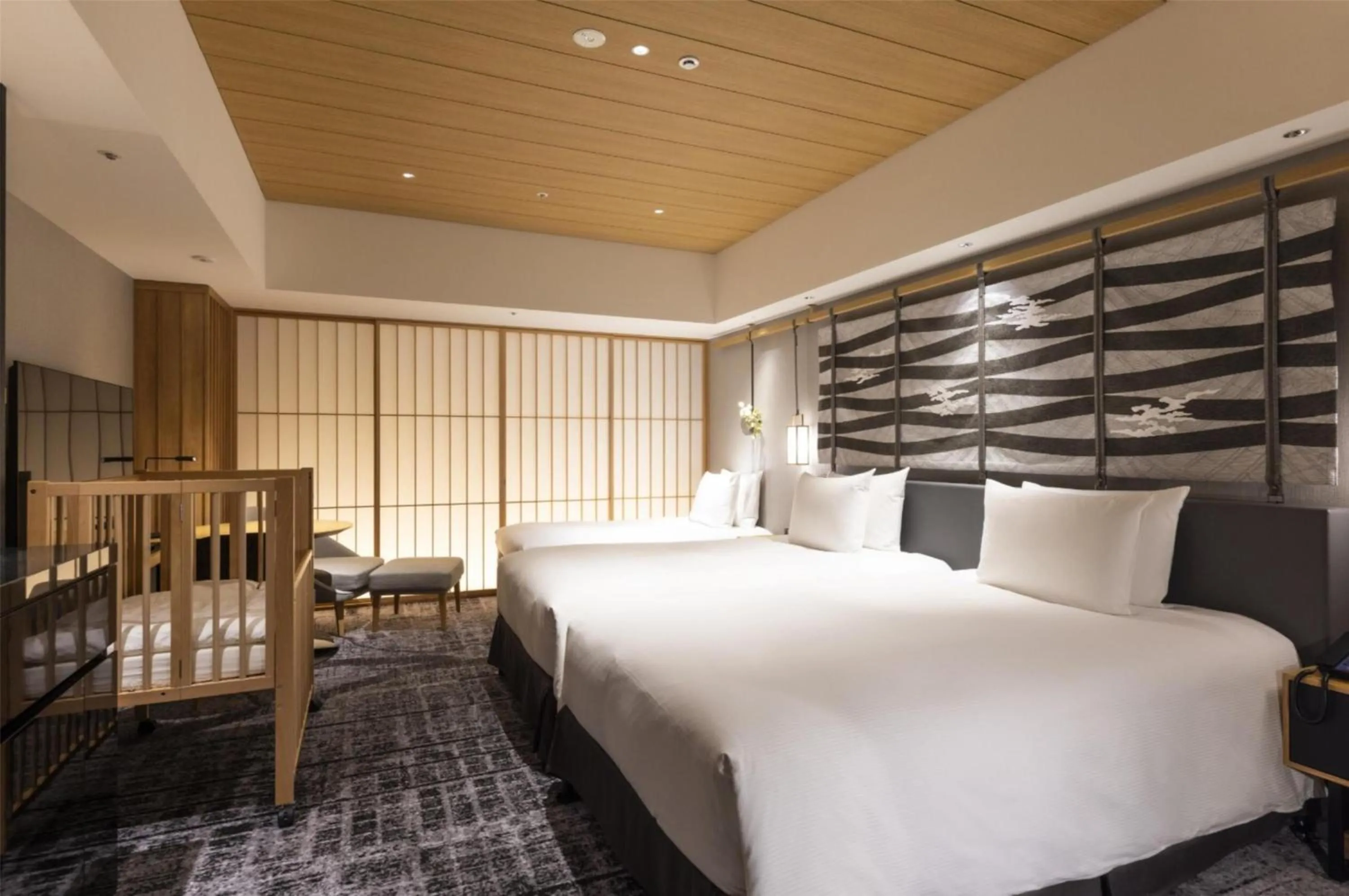 Bed in Hilton Kyoto