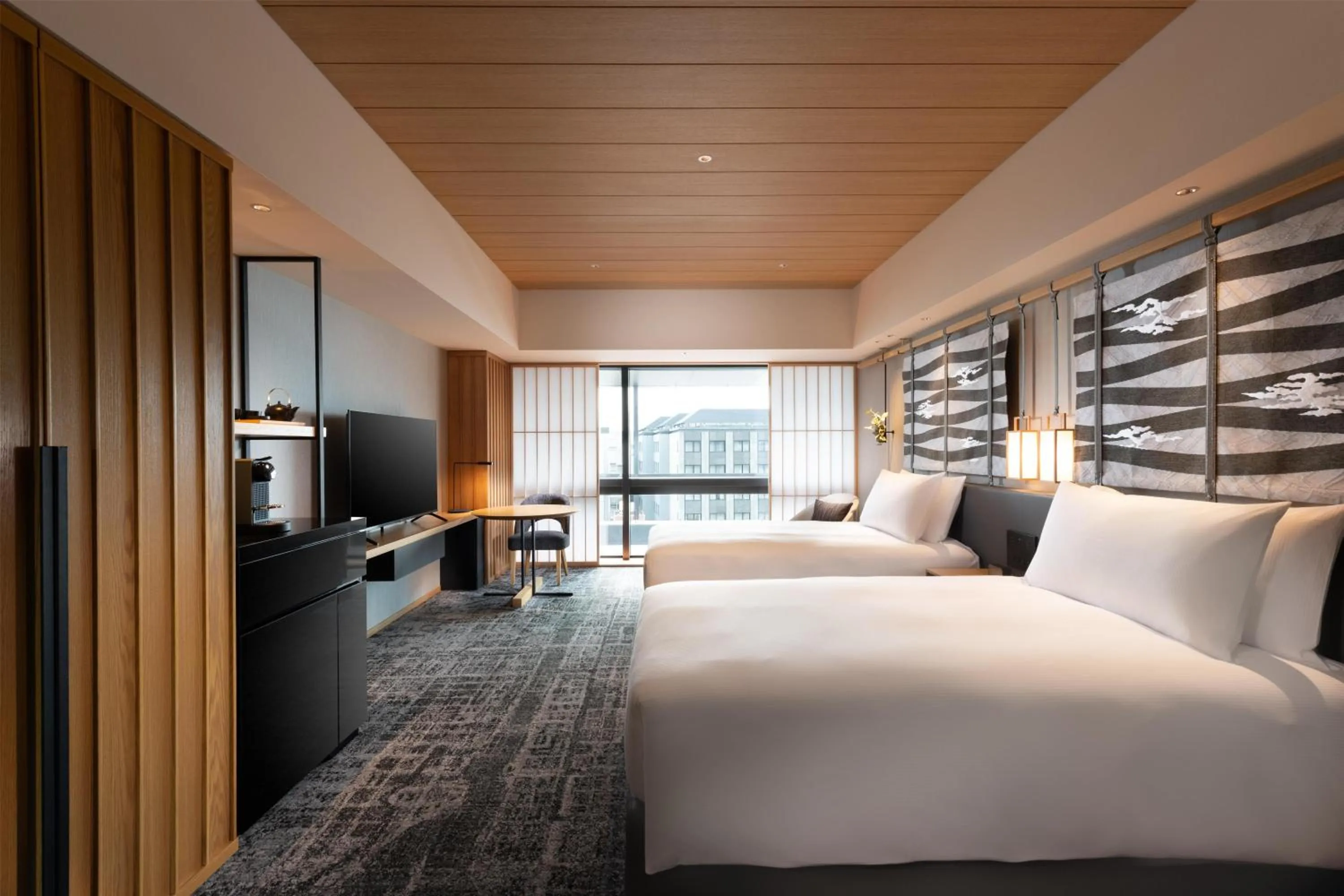 Bed in Hilton Kyoto