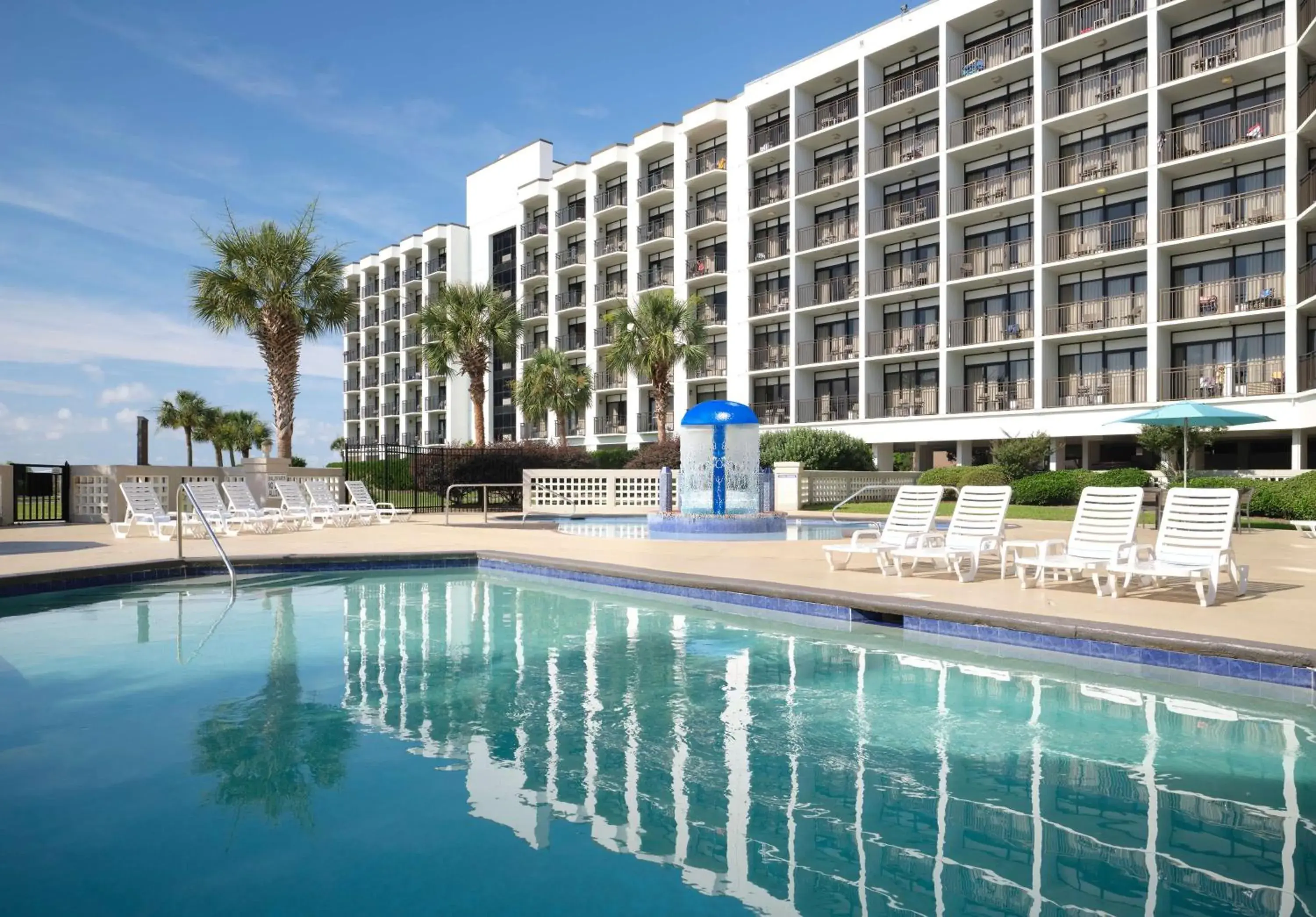 Pool view in The Ellie Beach Resort Myrtle Beach, Tapestry By Hilton Pool view in The Ellie Beach Resort Myrtle Beach, Tapestry By Hilton
