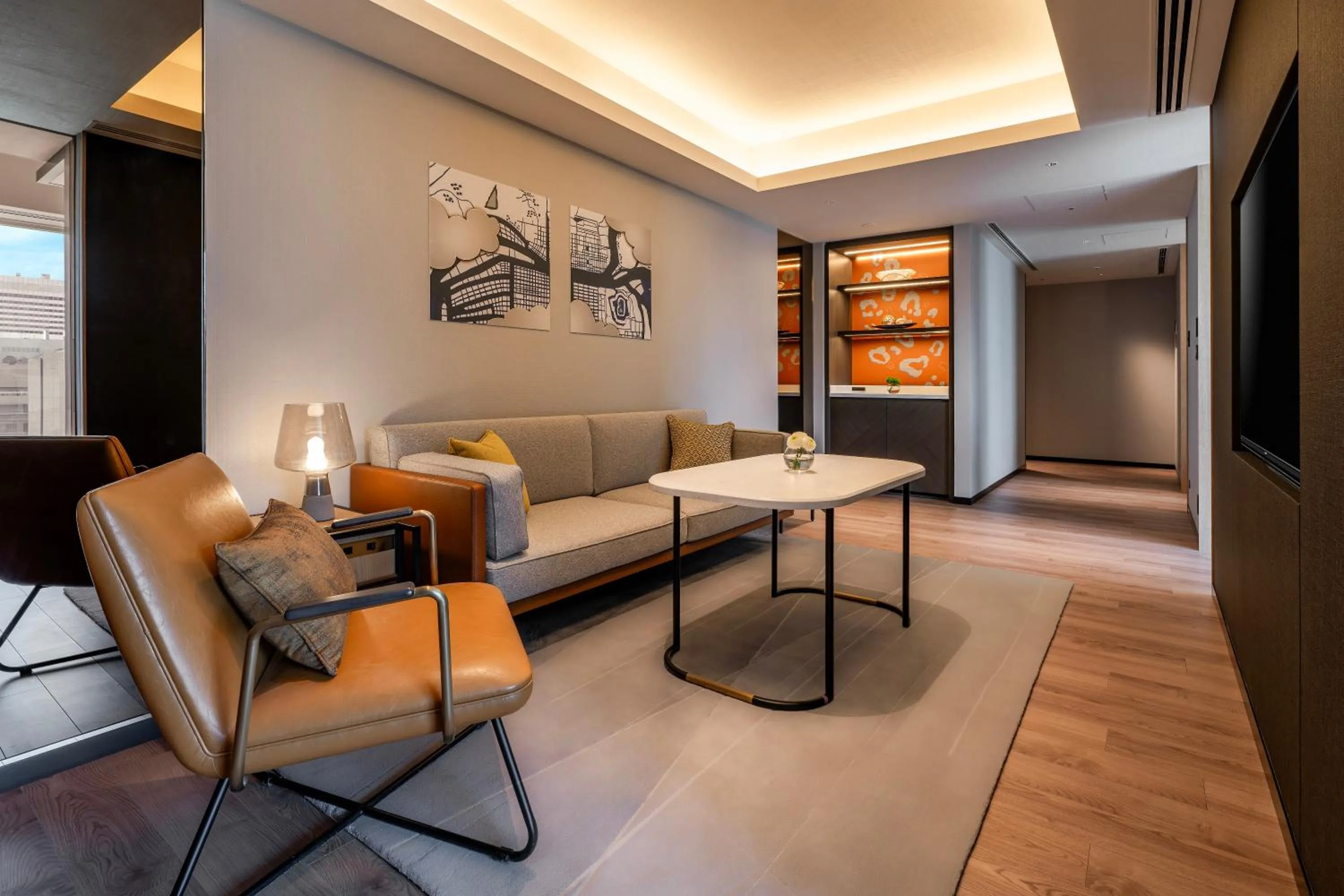 Living room in Canopy By Hilton Osaka Umeda