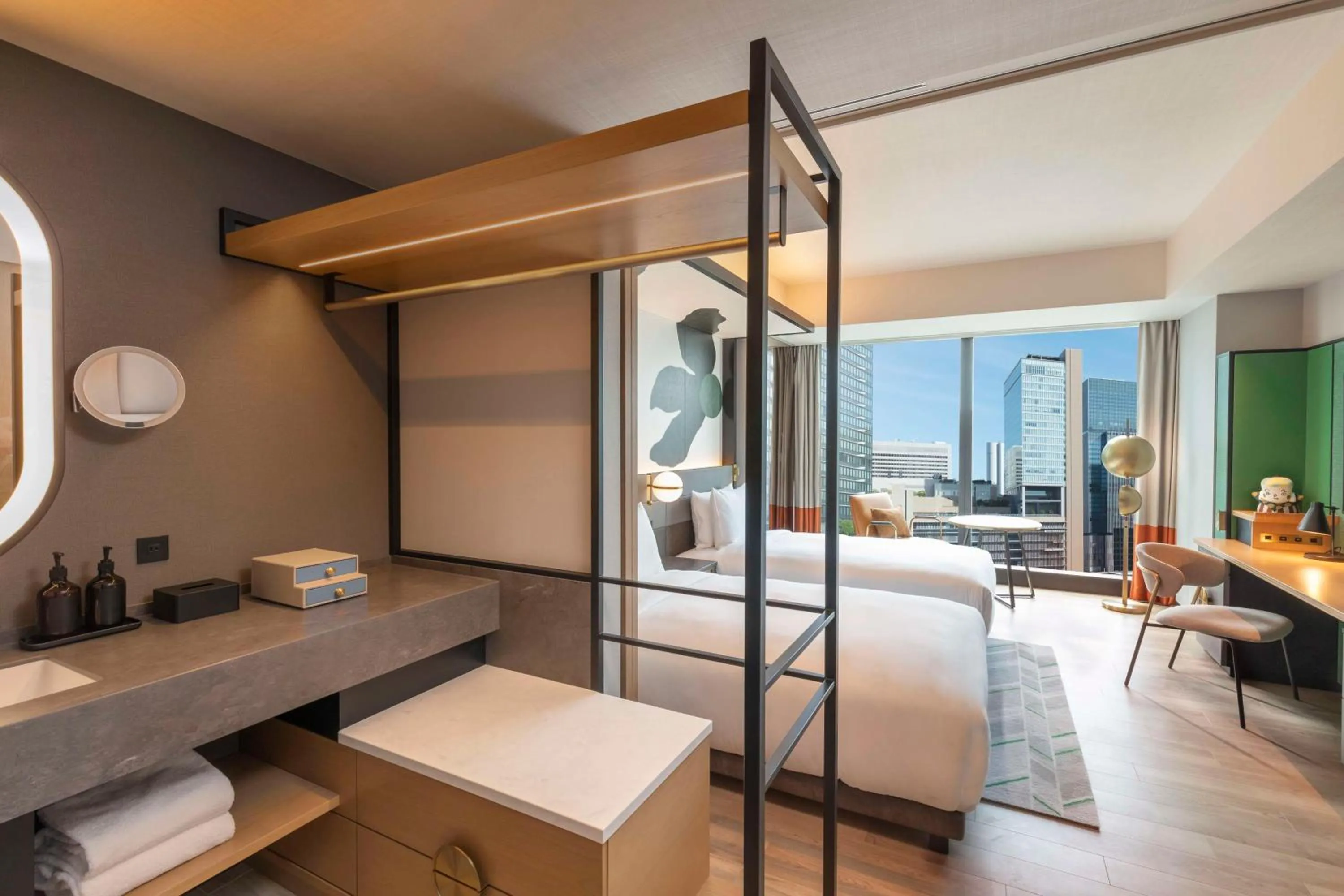 Twin Room with View in Canopy By Hilton Osaka Umeda